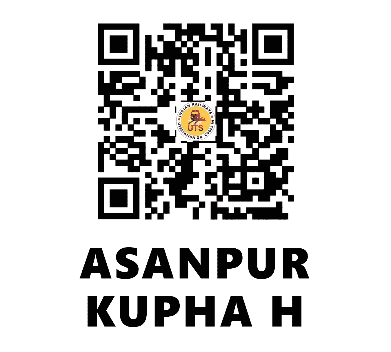 UTS QR Code for ASANPUR KUPHA H - APKH (EC - BIHAR)