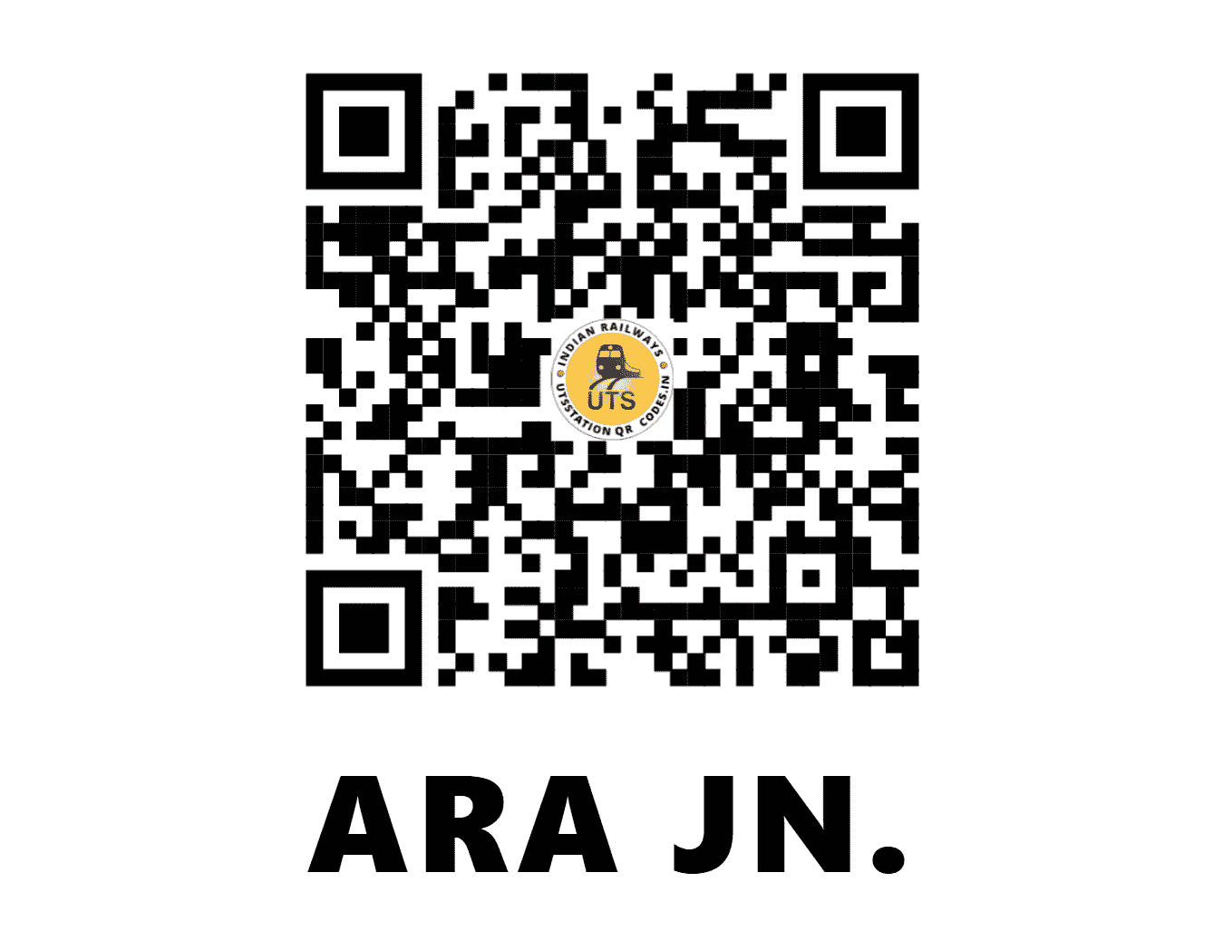 UTS QR Code for ARA JN. - ARA (EC - BIHAR)