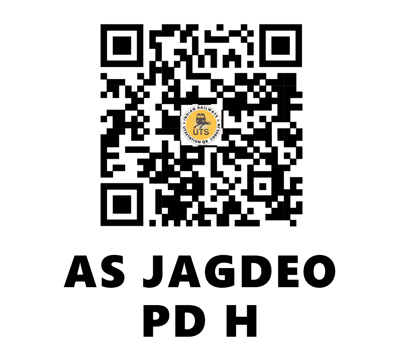 UTS QR Code for AS JAGDEO PD H - ASJP (EC - BIHAR)
