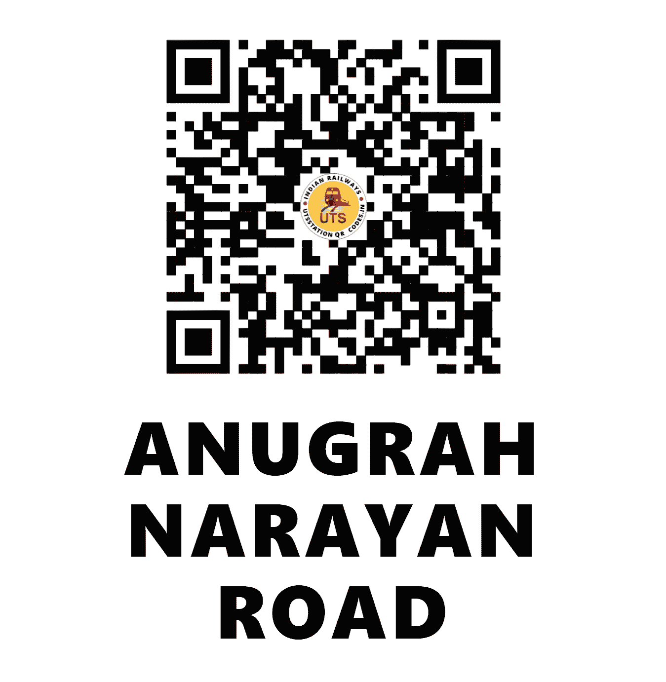 UTS QR Code for ANUGRAH NARAYAN ROAD - AUBR (EC - BIHAR)