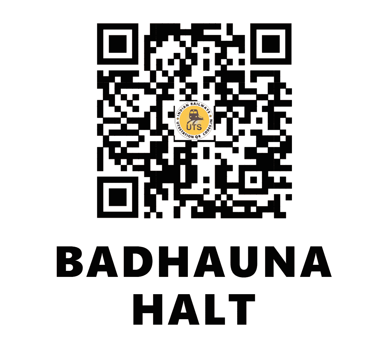 UTS QR Code for BADHAUNA HALT - BADH (EC - BIHAR)