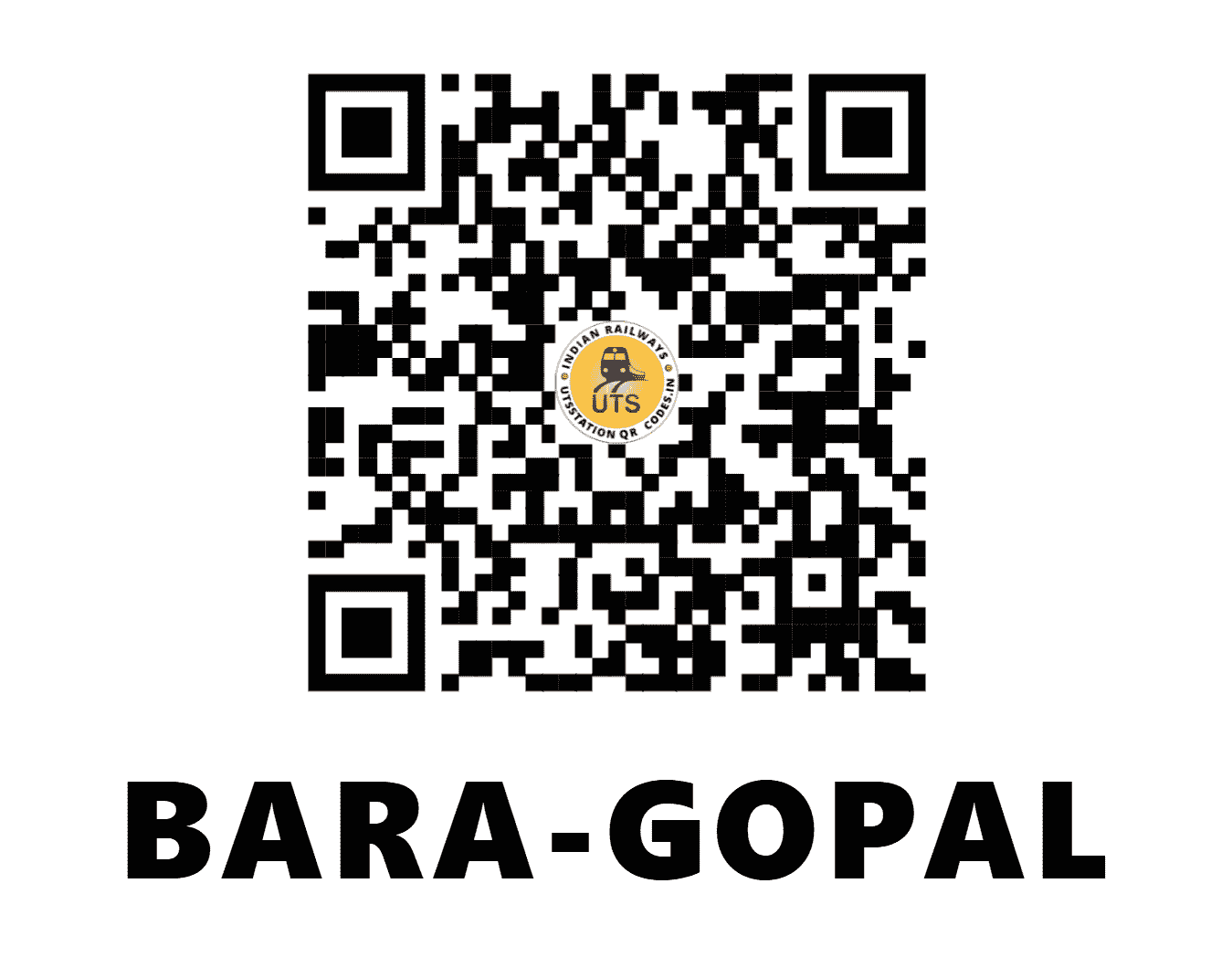 UTS QR Code for BARA-GOPAL - BAGL (EC - BIHAR)