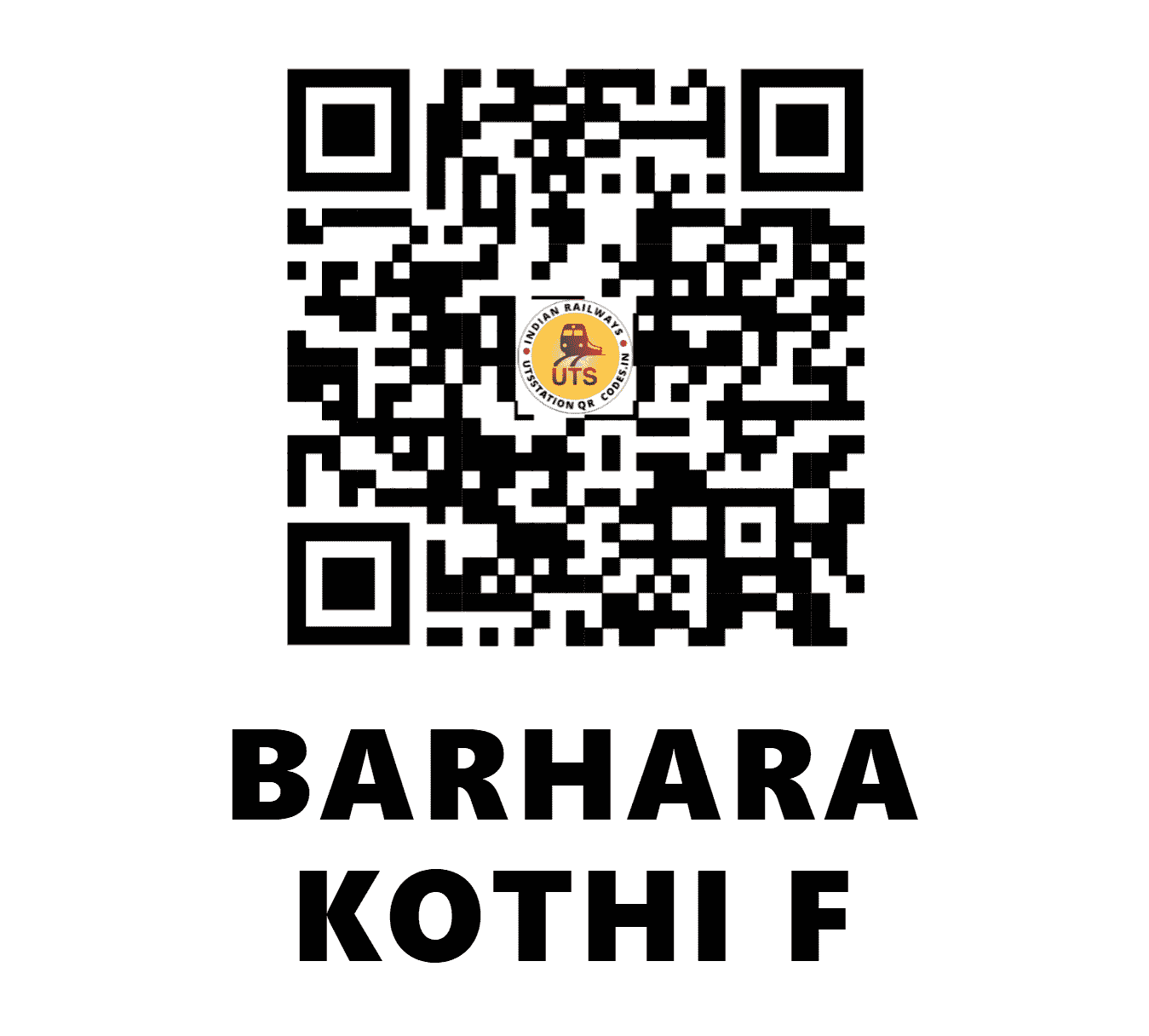 UTS QR Code for BARHARA KOTHI F - BAKT (EC - BIHAR)