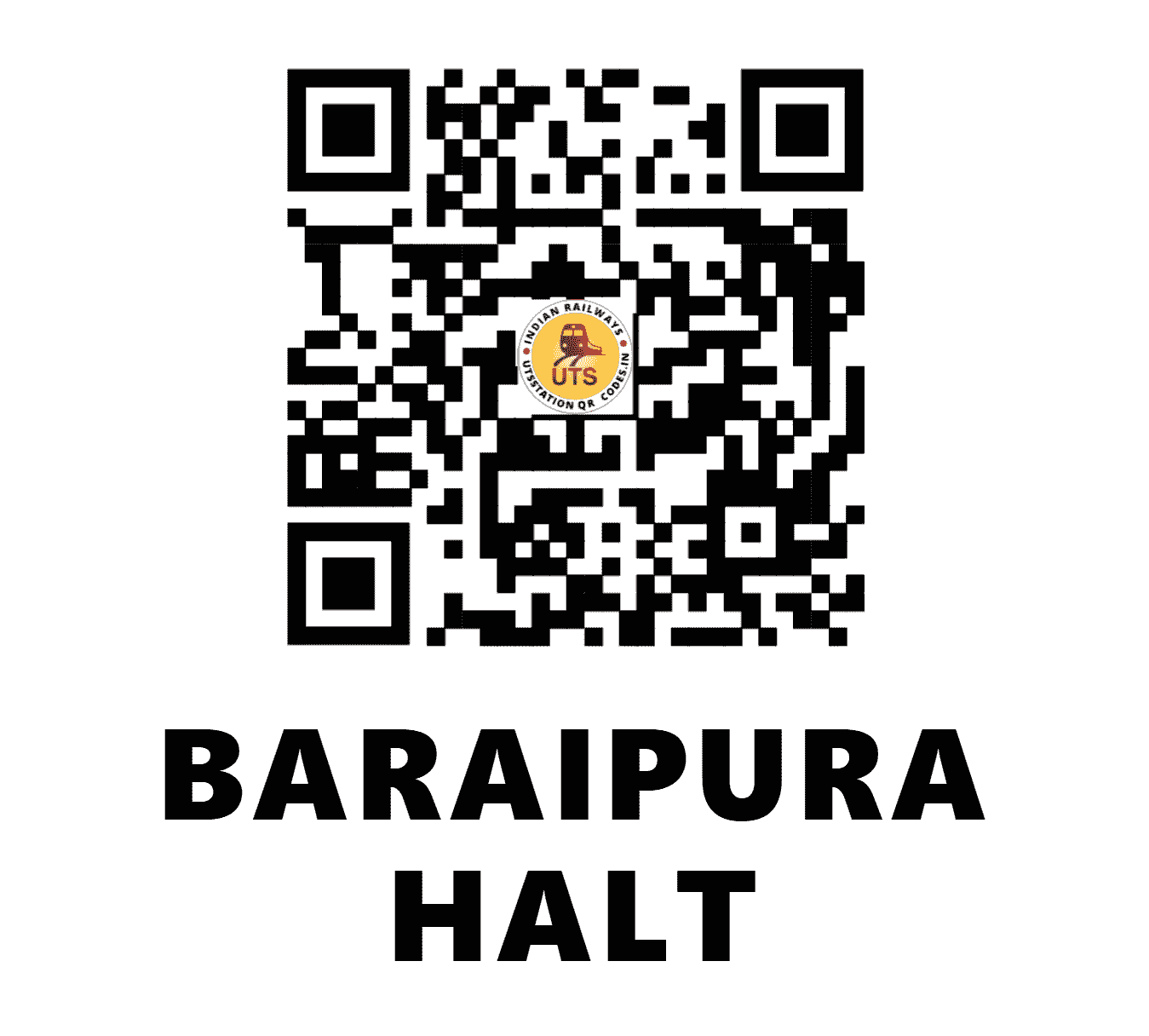 UTS QR Code for BARAIPURA HALT - BAPN (EC - BIHAR)