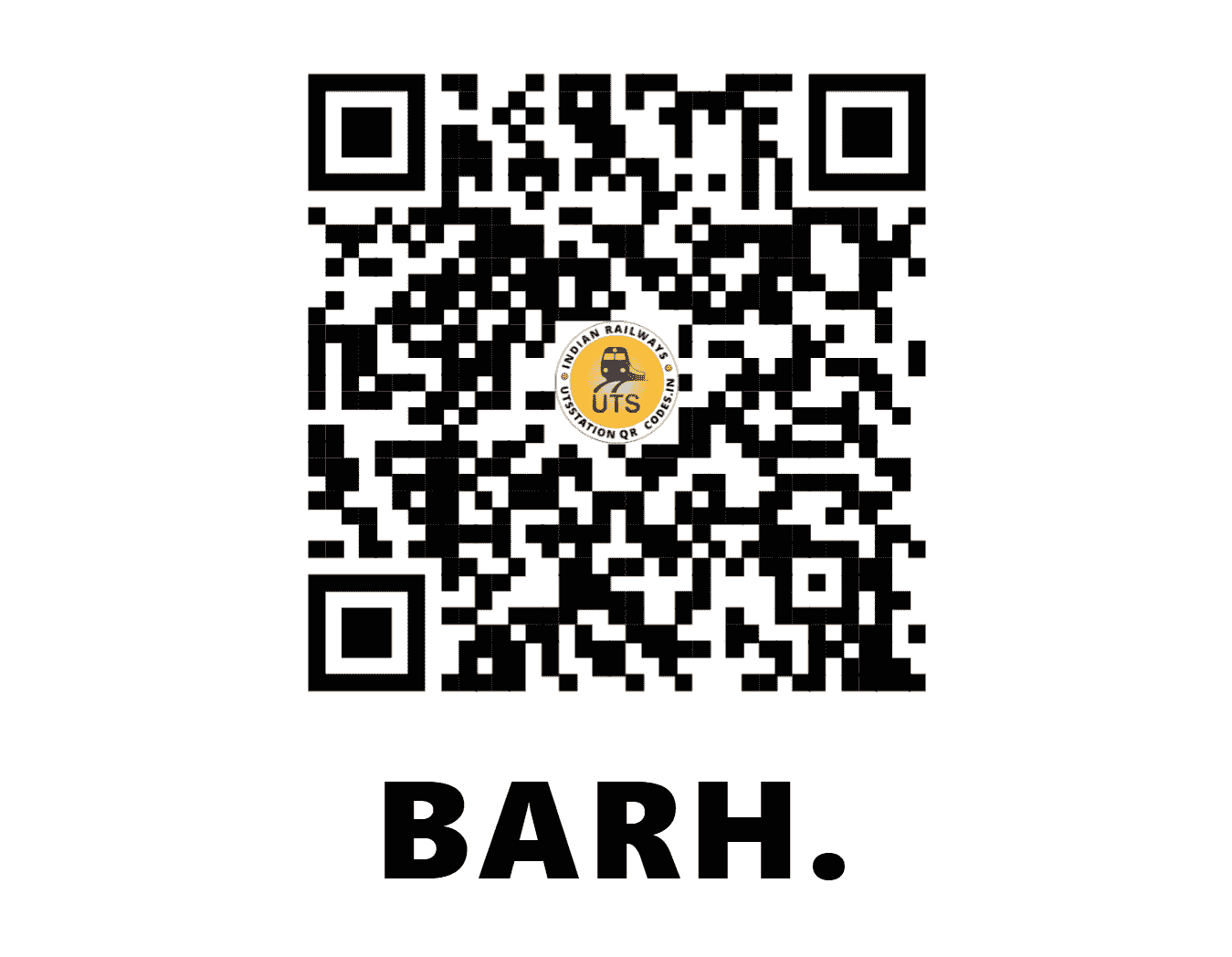 UTS QR Code for BARH. - BARH (EC - BIHAR)