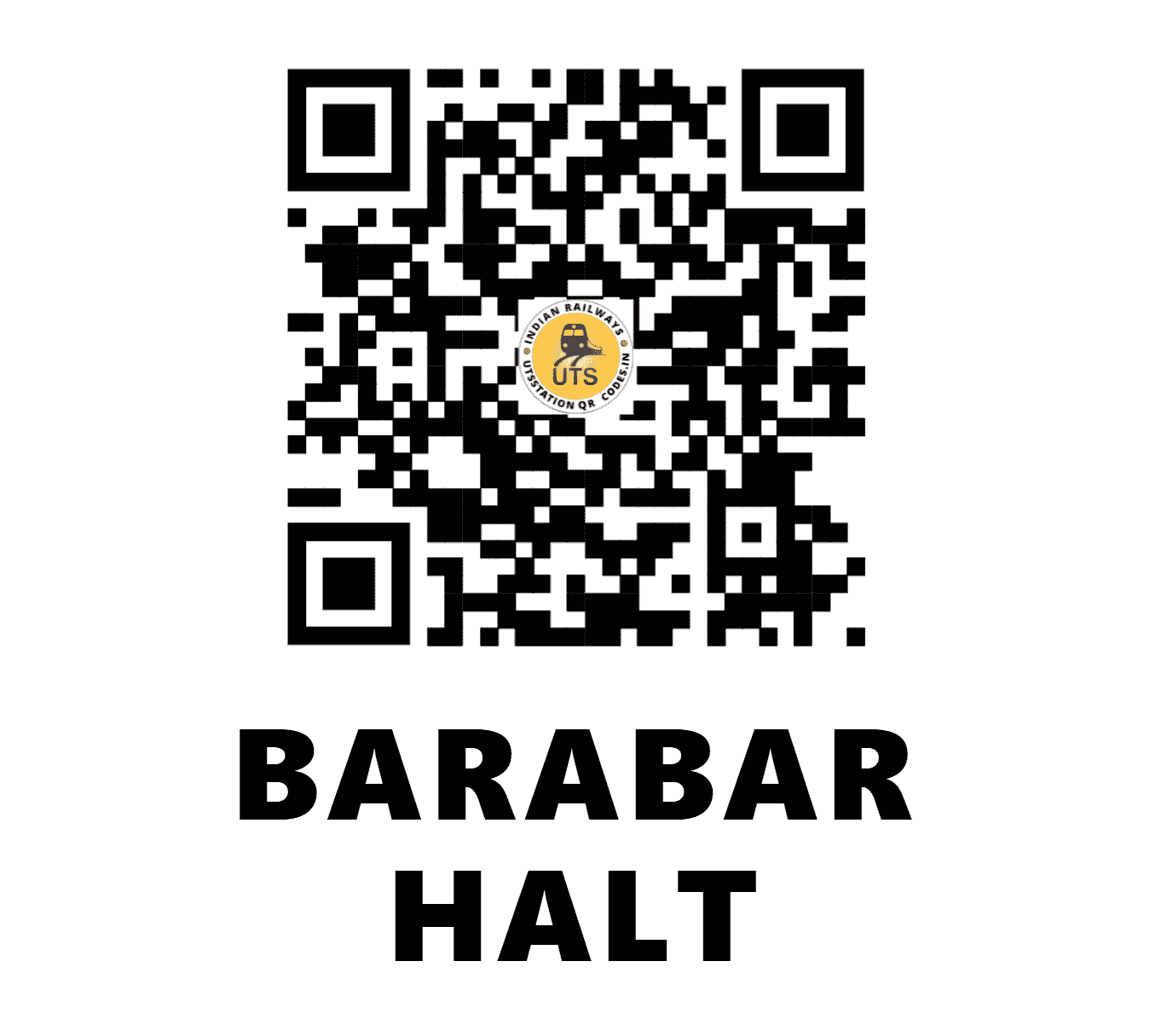 UTS QR Code for BARABAR HALT - BBHT (EC - BIHAR)