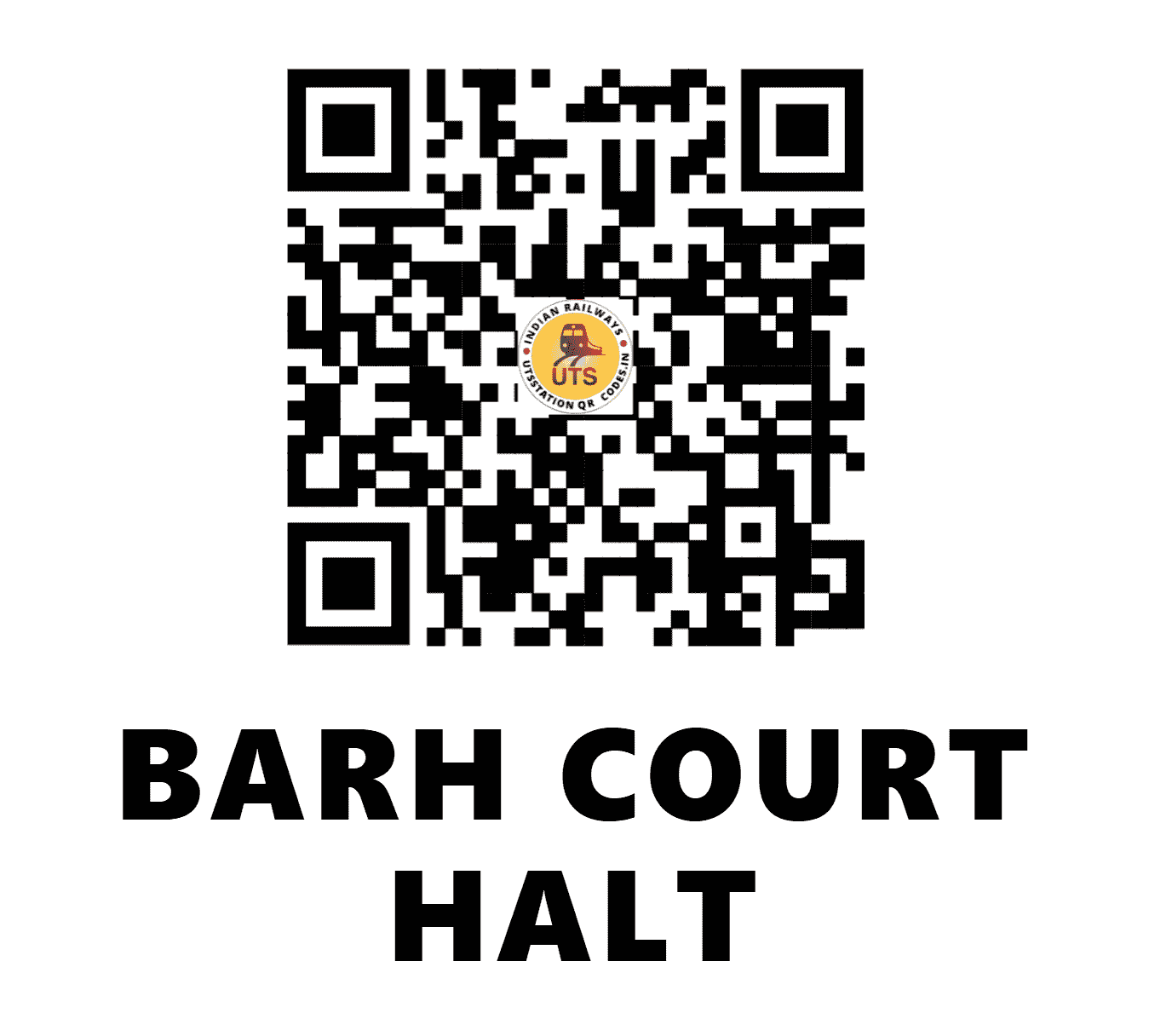 UTS QR Code for BARH COURT HALT - BCHT (EC - BIHAR)