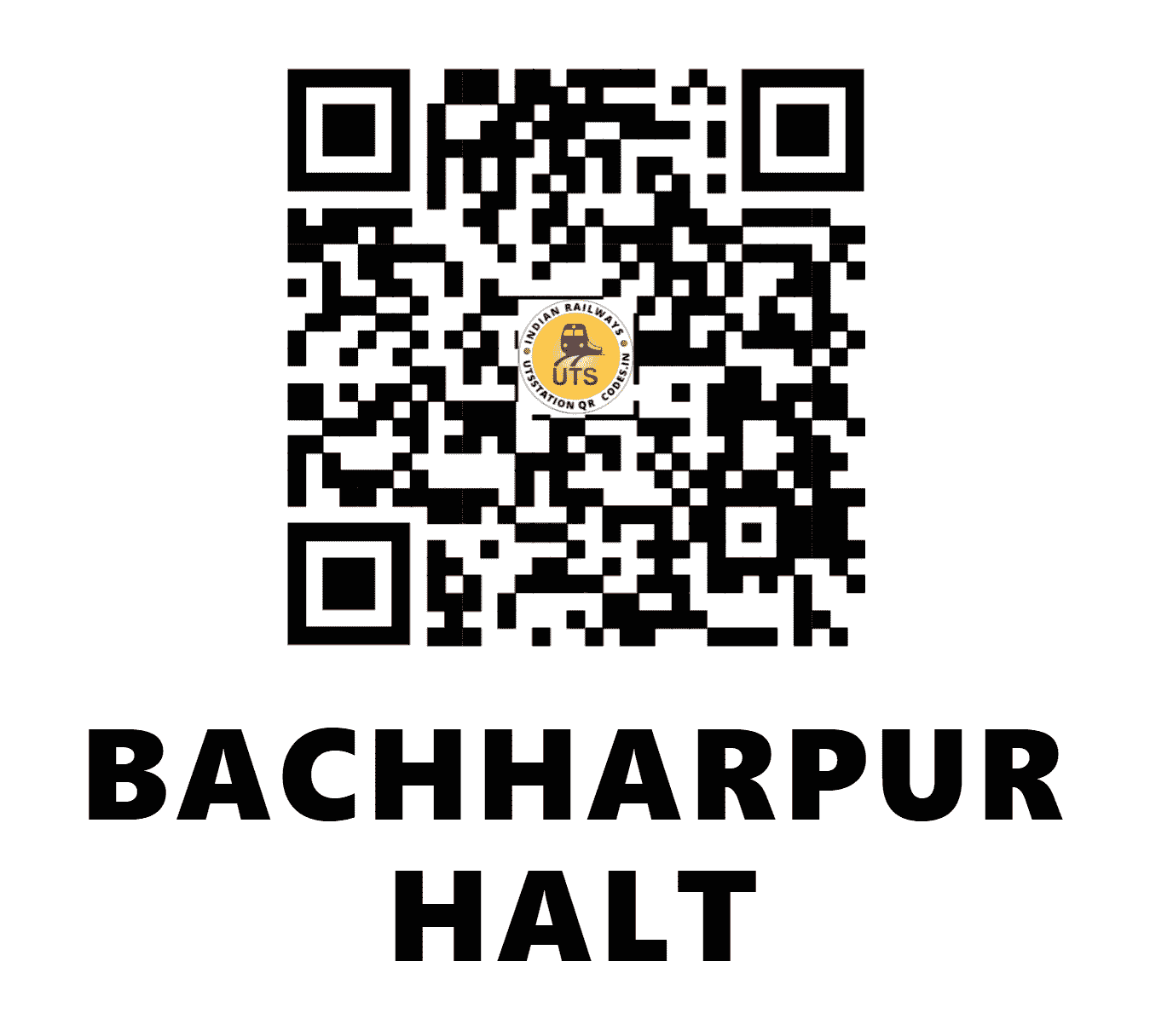 UTS QR Code for BACHHARPUR HALT - BCPR (EC - BIHAR)