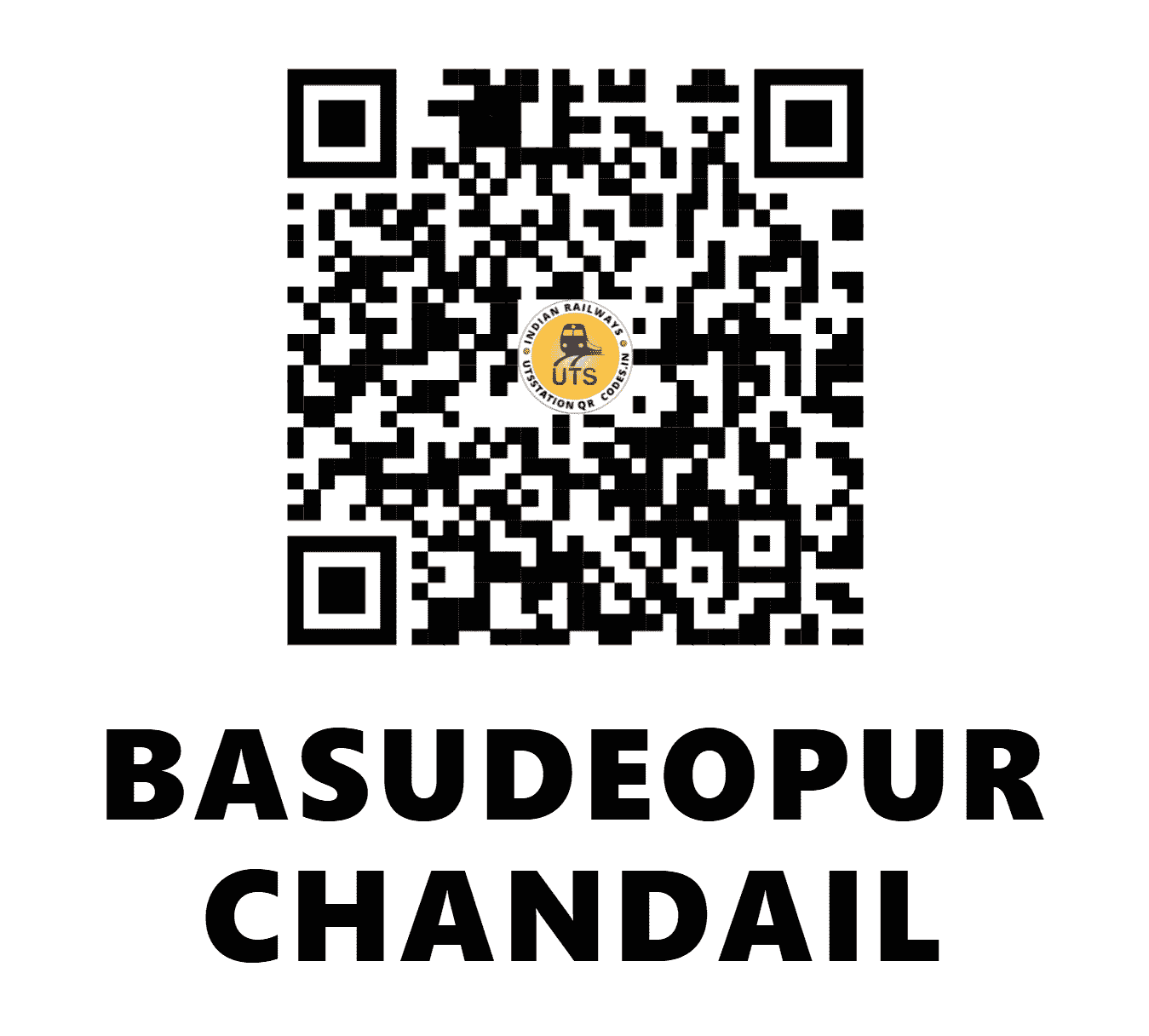 UTS QR Code for BASUDEOPUR CHANDAIL - BDUA (EC - BIHAR)