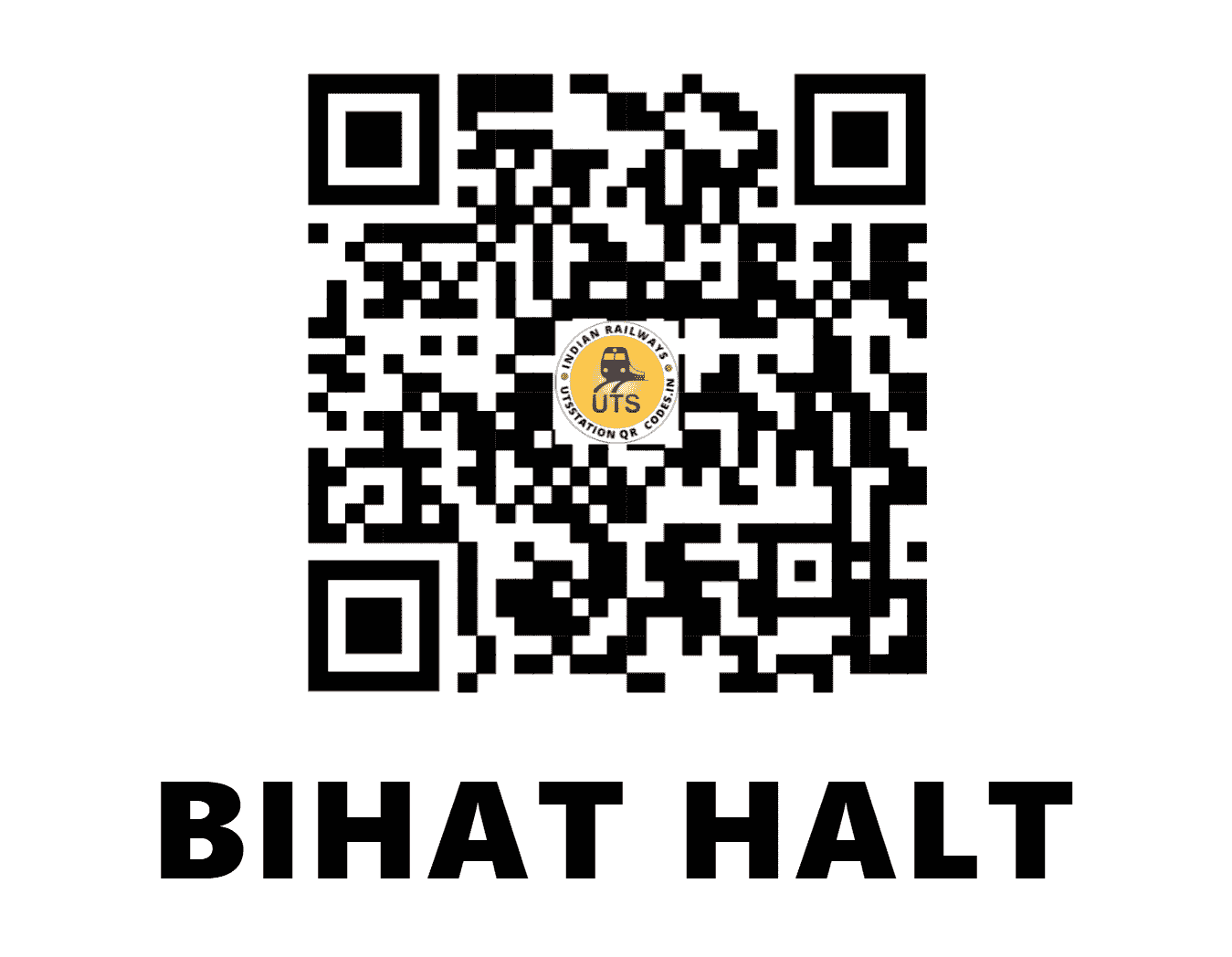 UTS QR Code for BIHAT HALT - BEHT (EC - BIHAR)