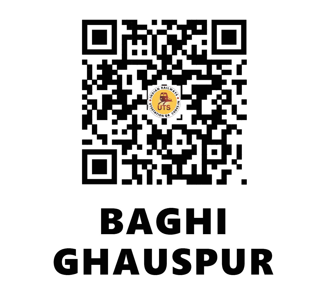 UTS QR Code for BAGHI GHAUSPUR - BFX (EC - BIHAR)