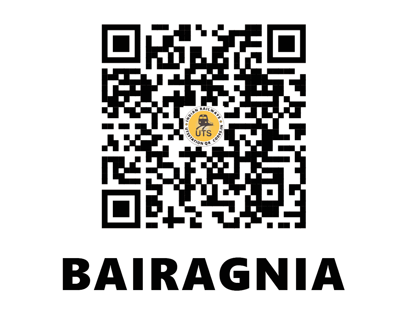 UTS QR Code for BAIRAGNIA - BGU (EC - BIHAR)
