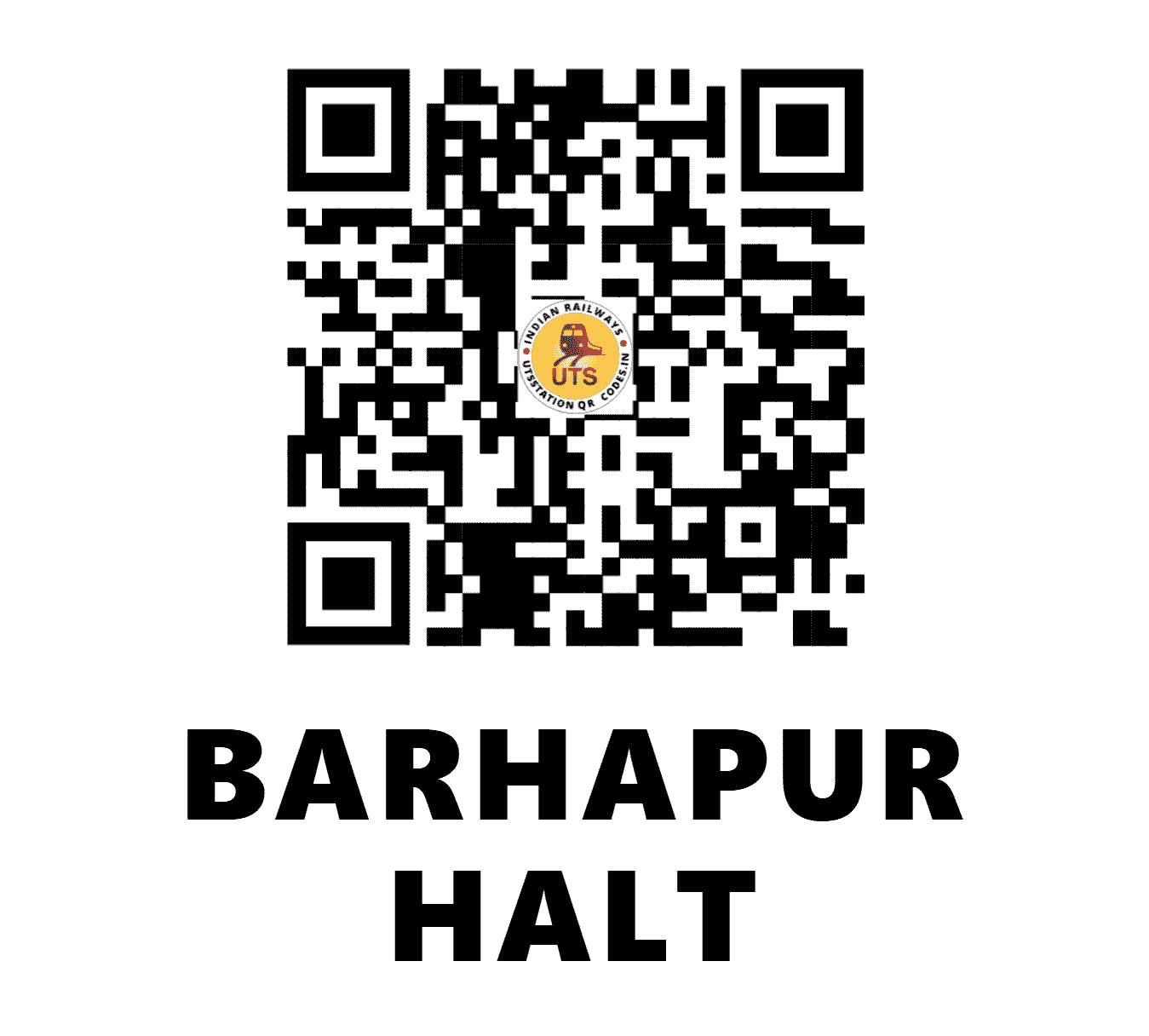 UTS QR Code for BARHAPUR HALT - BHAD (EC - BIHAR)
