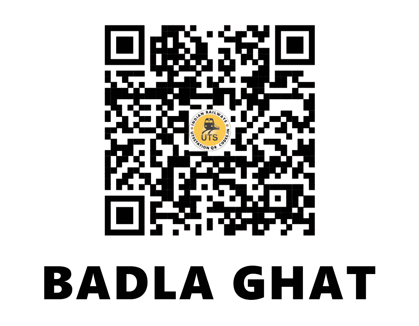 UTS QR Code for BADLA GHAT - BHB (EC - BIHAR)