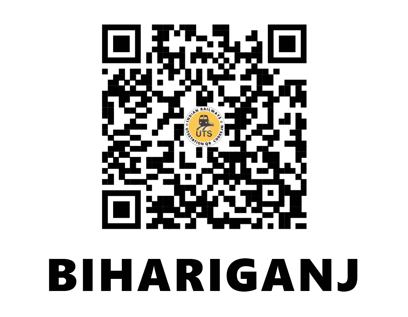 UTS QR Code for BIHARIGANJ - BHGJ (EC - BIHAR)
