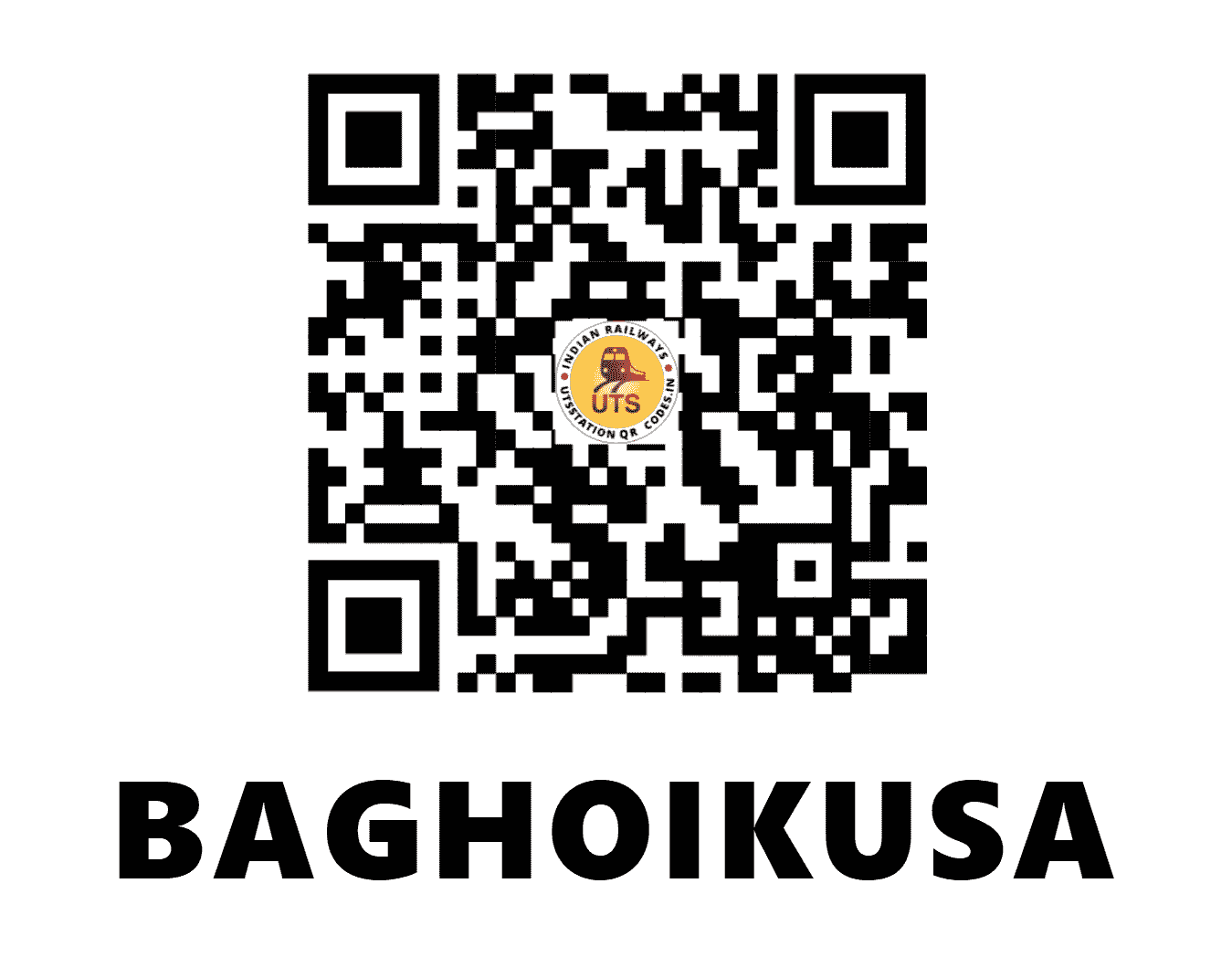 UTS QR Code for BAGHOIKUSA - BHKH (EC - BIHAR)