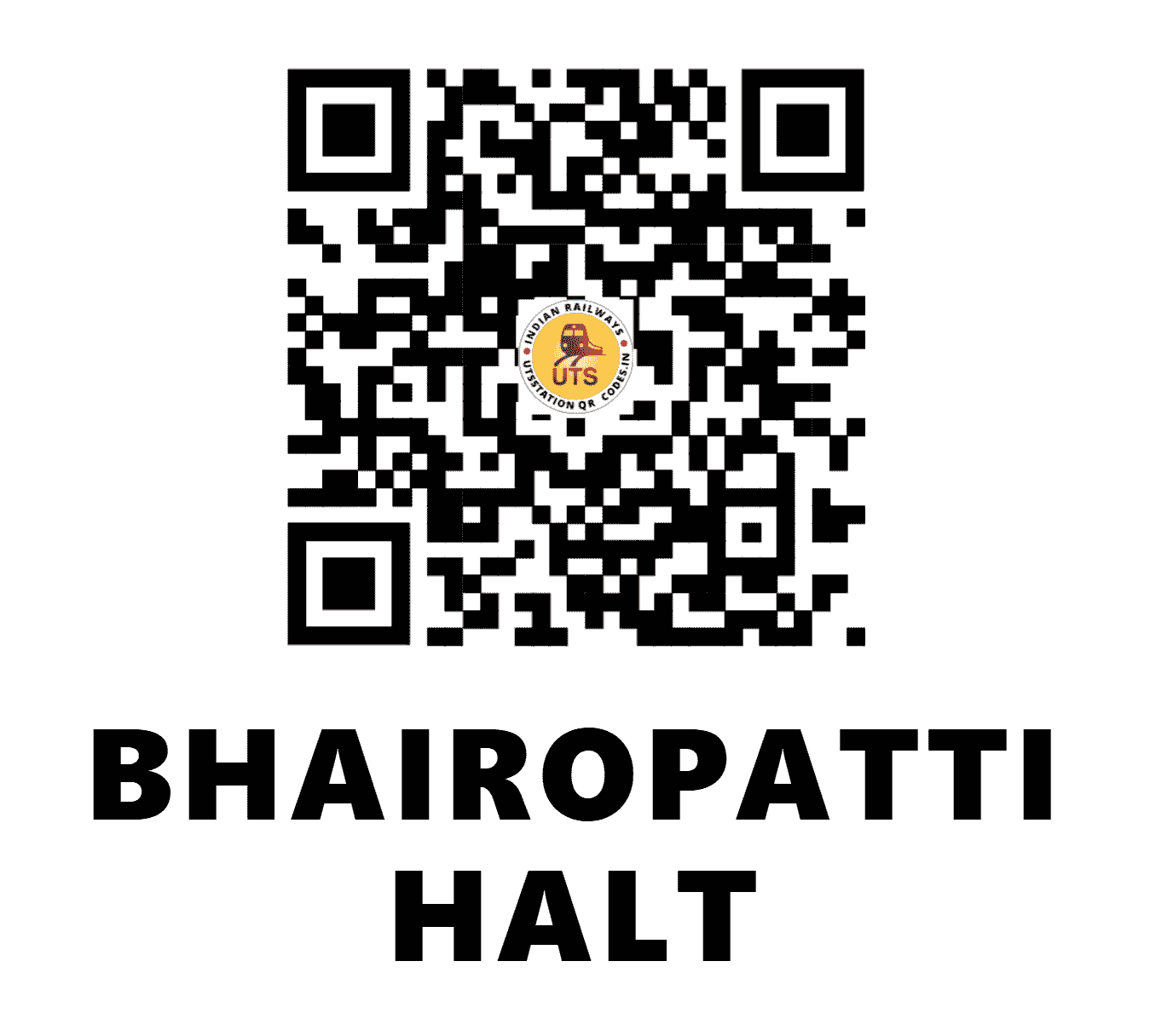 UTS QR Code for BHAIROPATTI HALT - BHTH (EC - BIHAR)