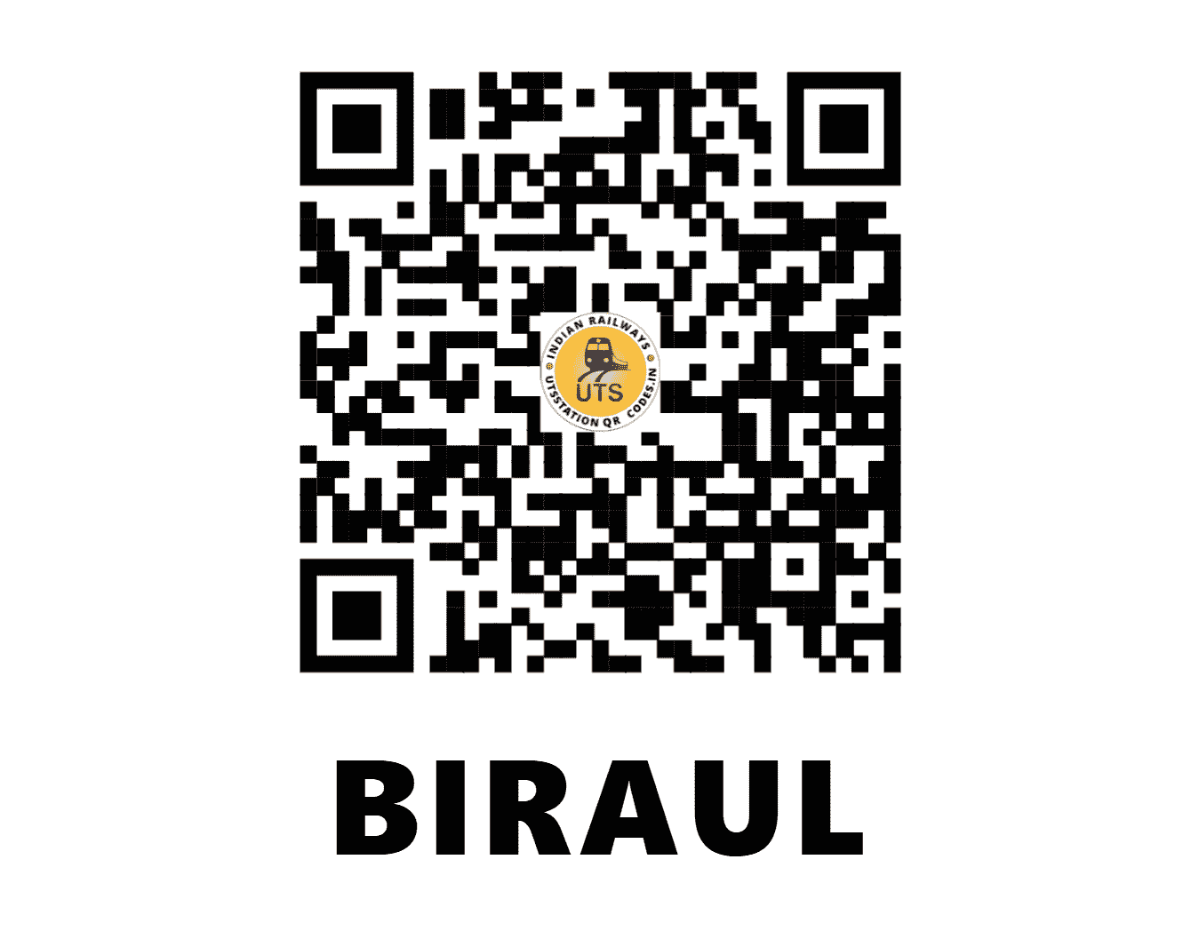 UTS QR Code for BIRAUL - BIRL (EC - BIHAR)