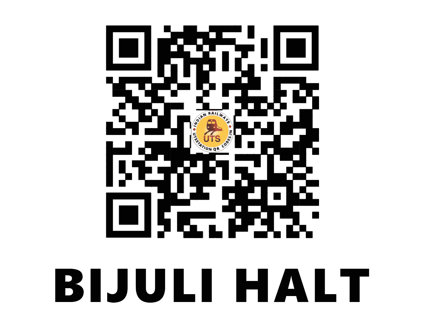 UTS QR Code for BIJULI HALT - BJIH (EC - BIHAR)
