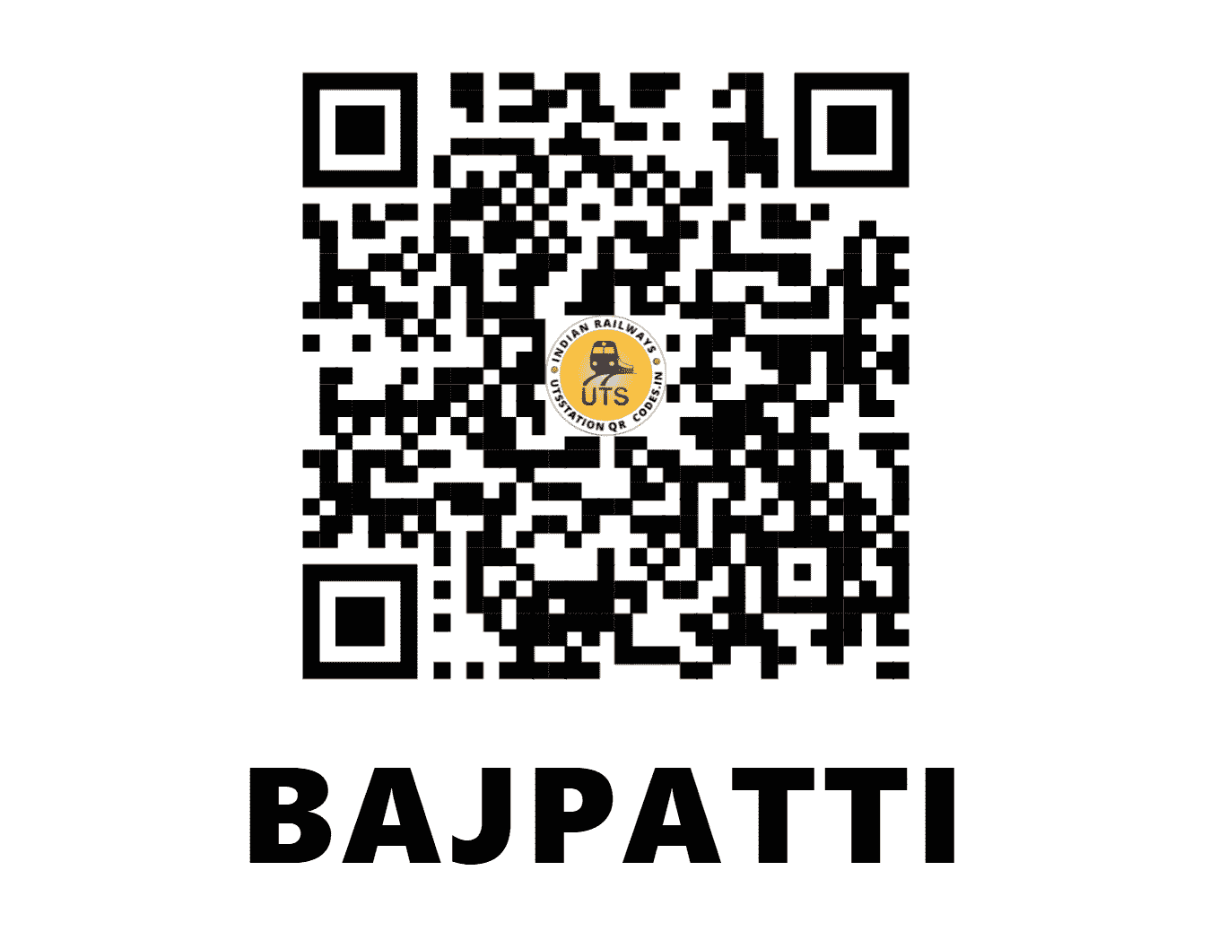 UTS QR Code for BAJPATTI - BJT (EC - BIHAR)