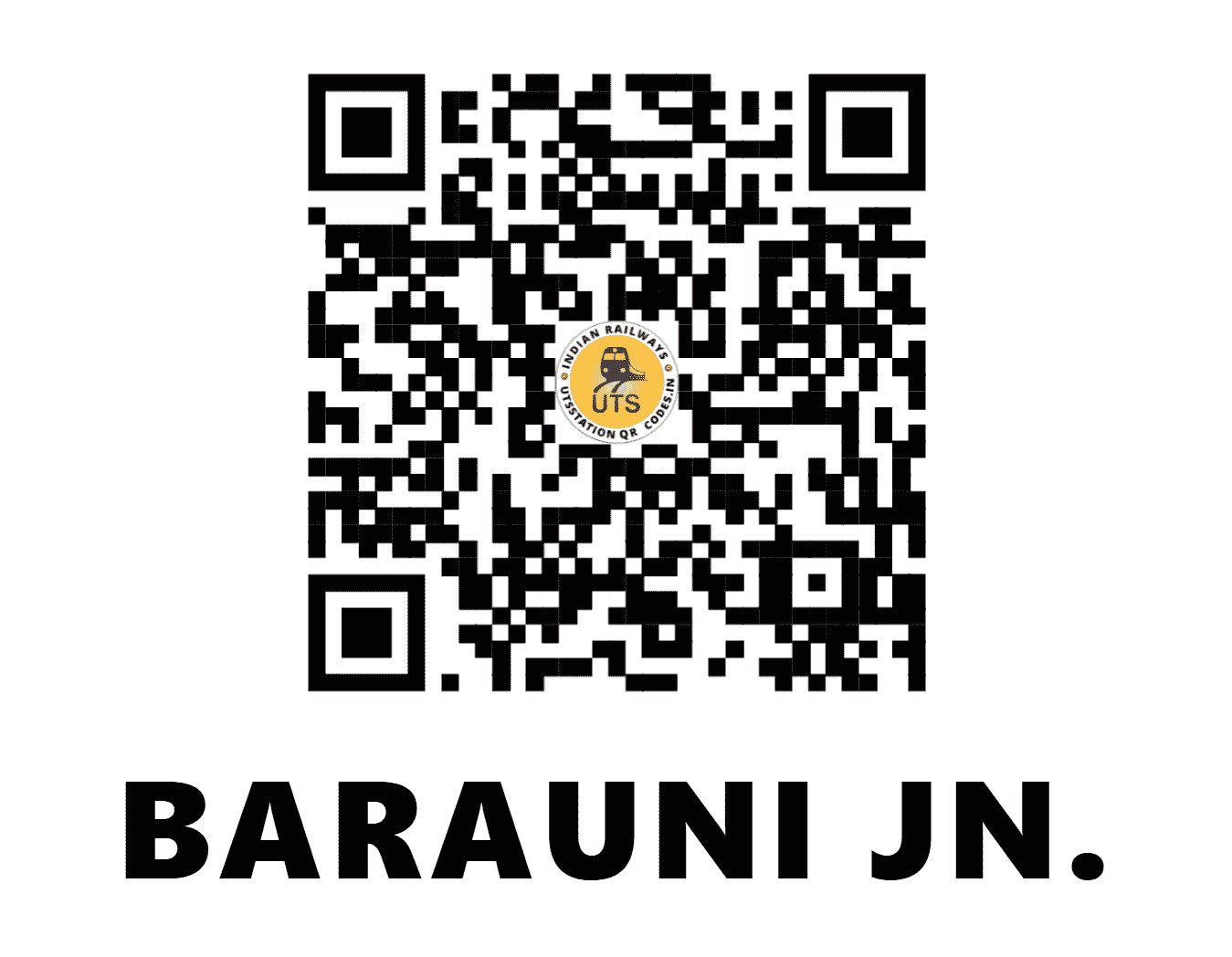 UTS QR Code for BARAUNI JN. - BJU (EC - BIHAR)