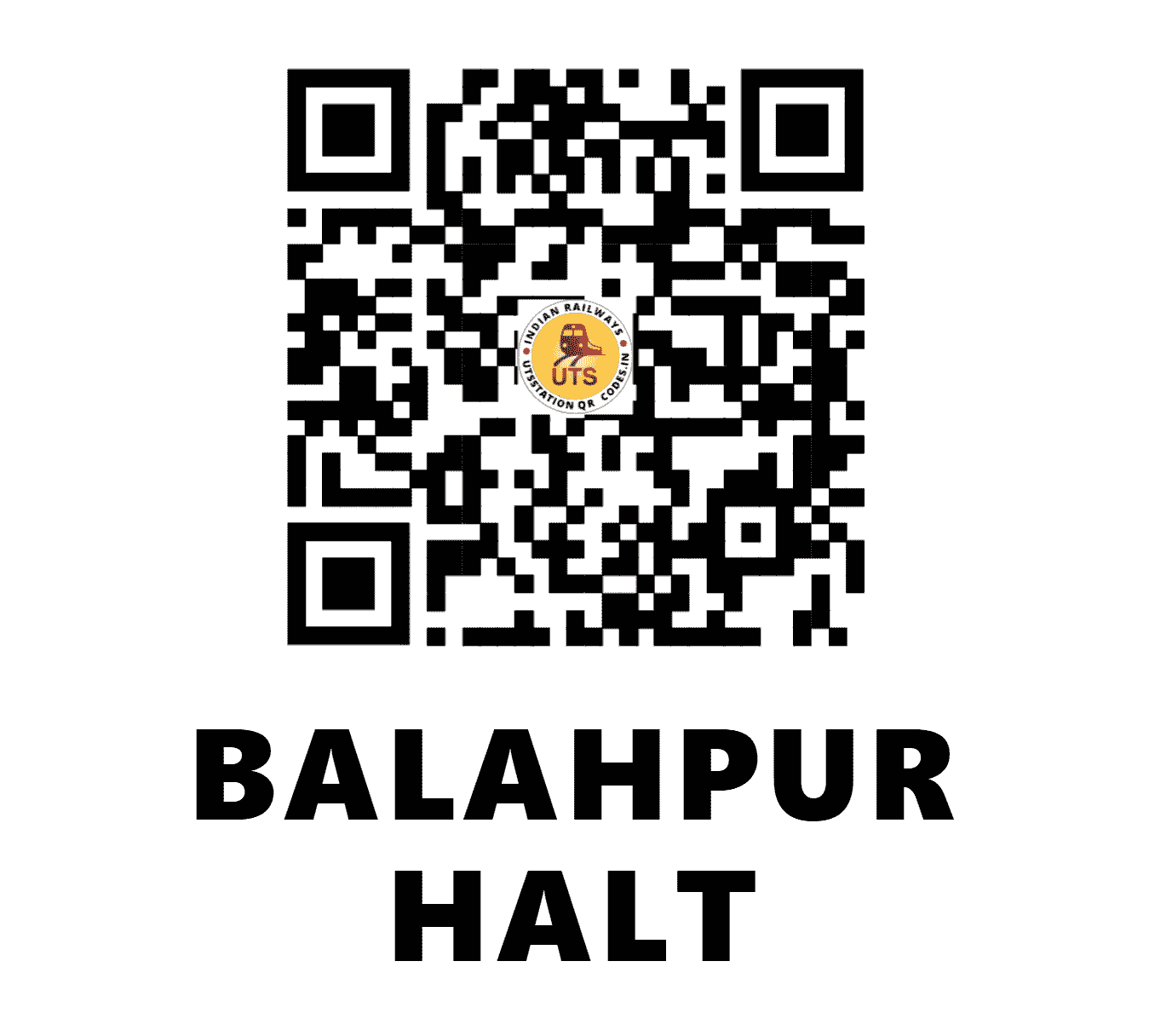 UTS QR Code for BALAHPUR HALT - BLHR (EC - BIHAR)