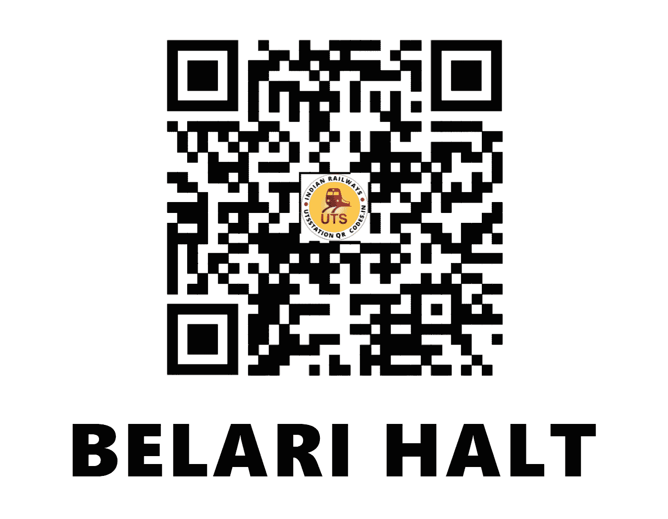 UTS QR Code for BELARI HALT - BLRI (EC - BIHAR)