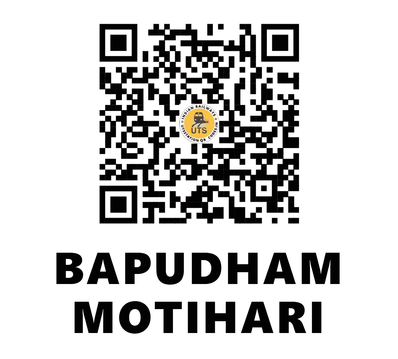 UTS QR Code for BAPUDHAM MOTIHARI - BMKI (EC - BIHAR)