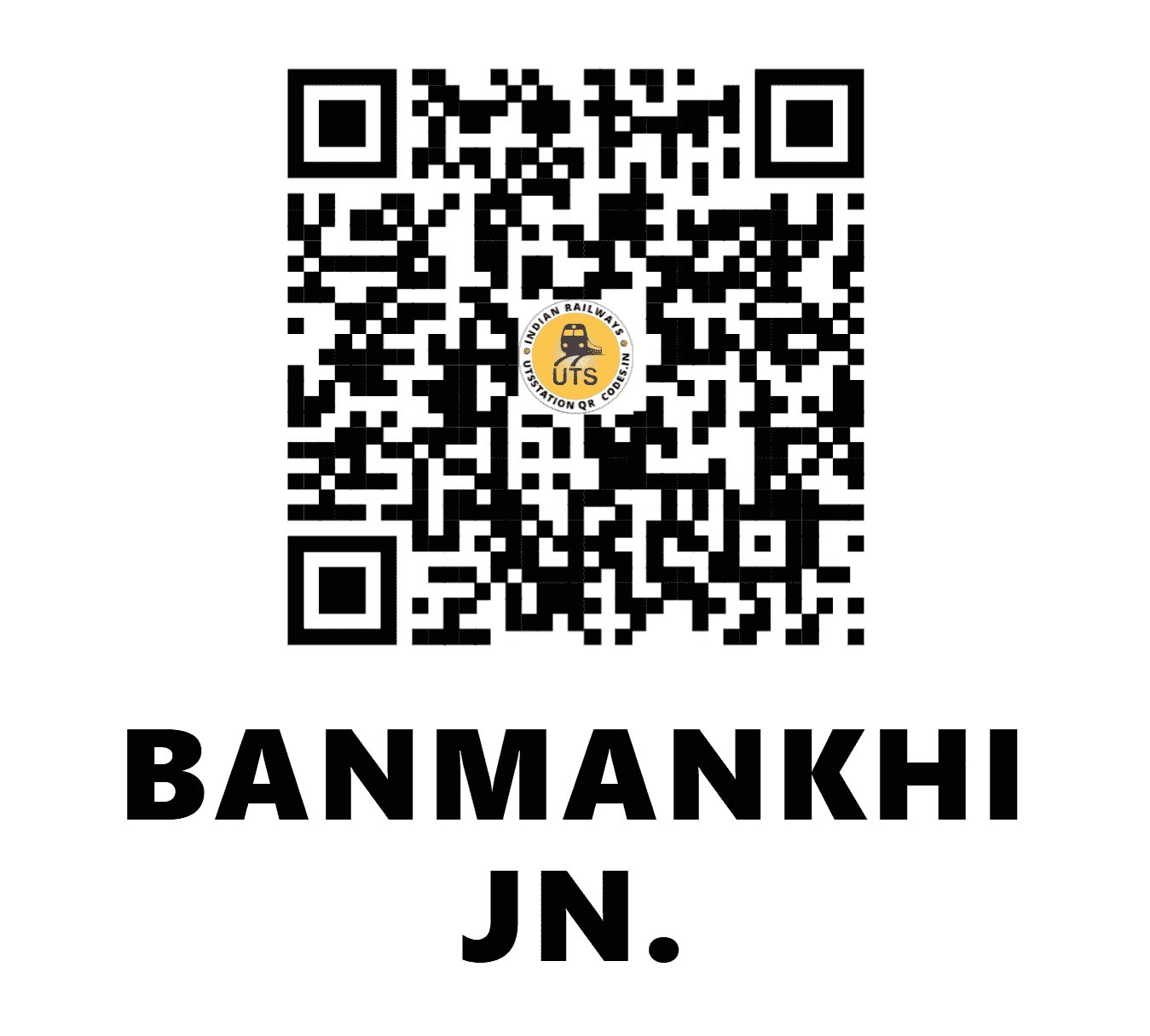 UTS QR Code for BANMANKHI JN. - BNKI (EC - BIHAR)