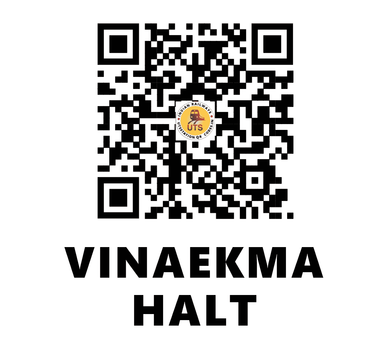 UTS QR Code for VINAEKMA HALT - BNKM (EC - BIHAR)