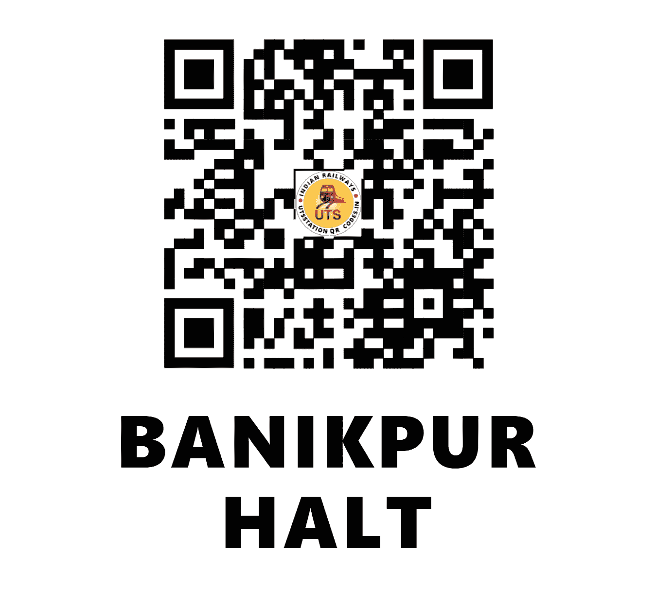 UTS QR Code for BANIKPUR HALT - BNPR (EC - BIHAR)