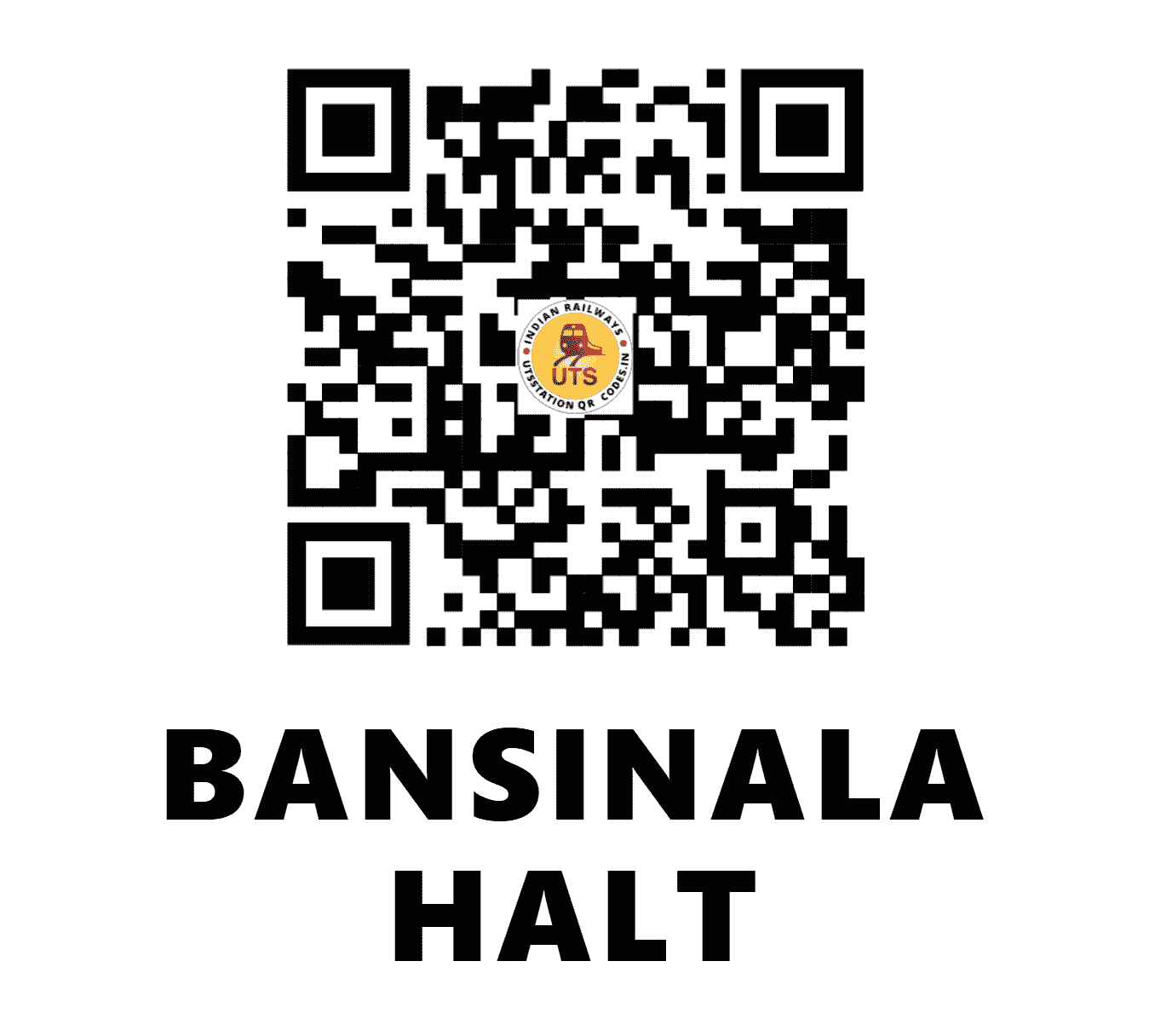 UTS QR Code for BANSINALA HALT - BNSL (EC - BIHAR)