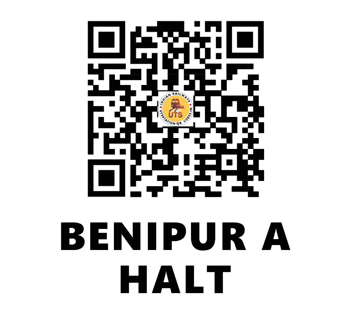 UTS QR Code for BENIPUR A HALT - BPAH (EC - BIHAR)