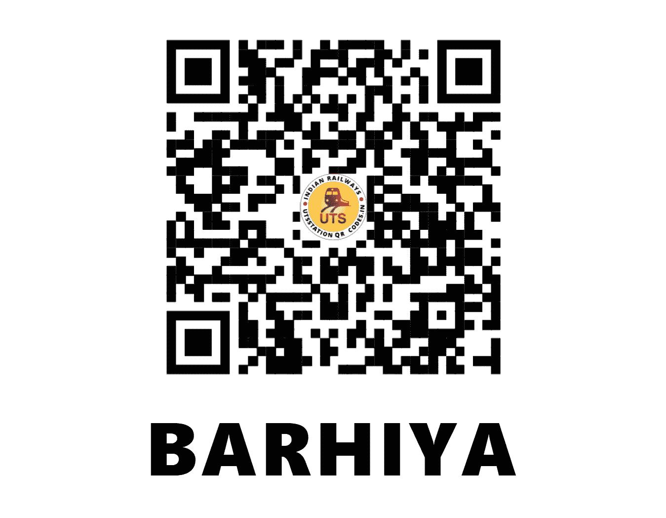 UTS QR Code for BARHIYA - BRYA (EC - BIHAR)