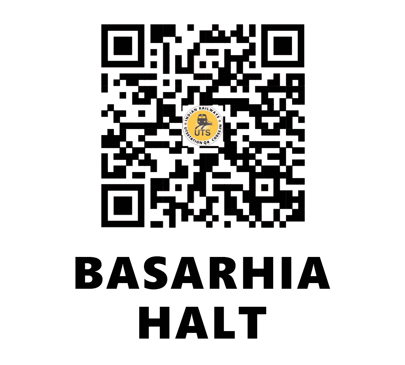 UTS QR Code for BASARHIA HALT - BSRA (EC - BIHAR)