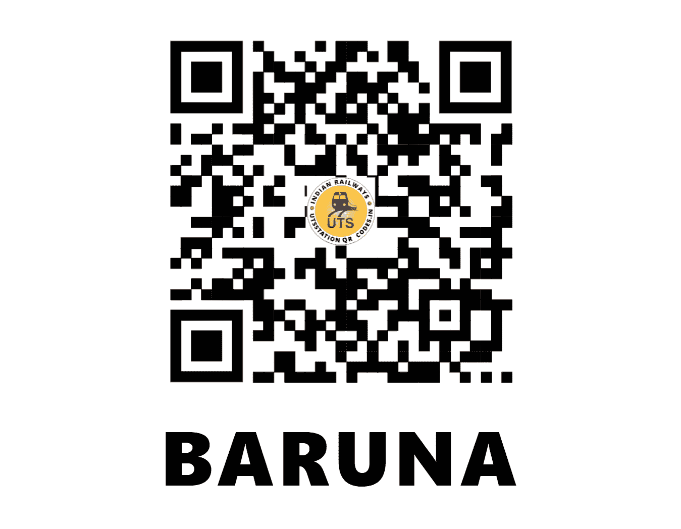 UTS QR Code for BARUNA - BUE (EC - BIHAR)