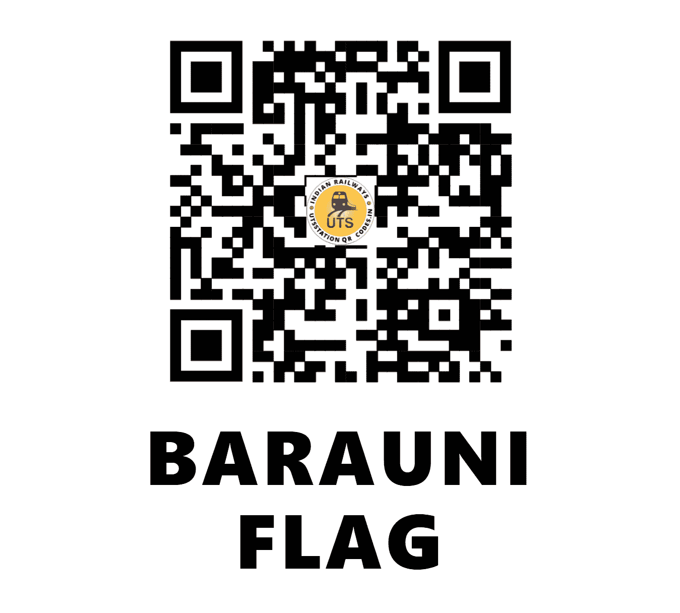 UTS QR Code for BARAUNI FLAG - BUJ (EC - BIHAR)