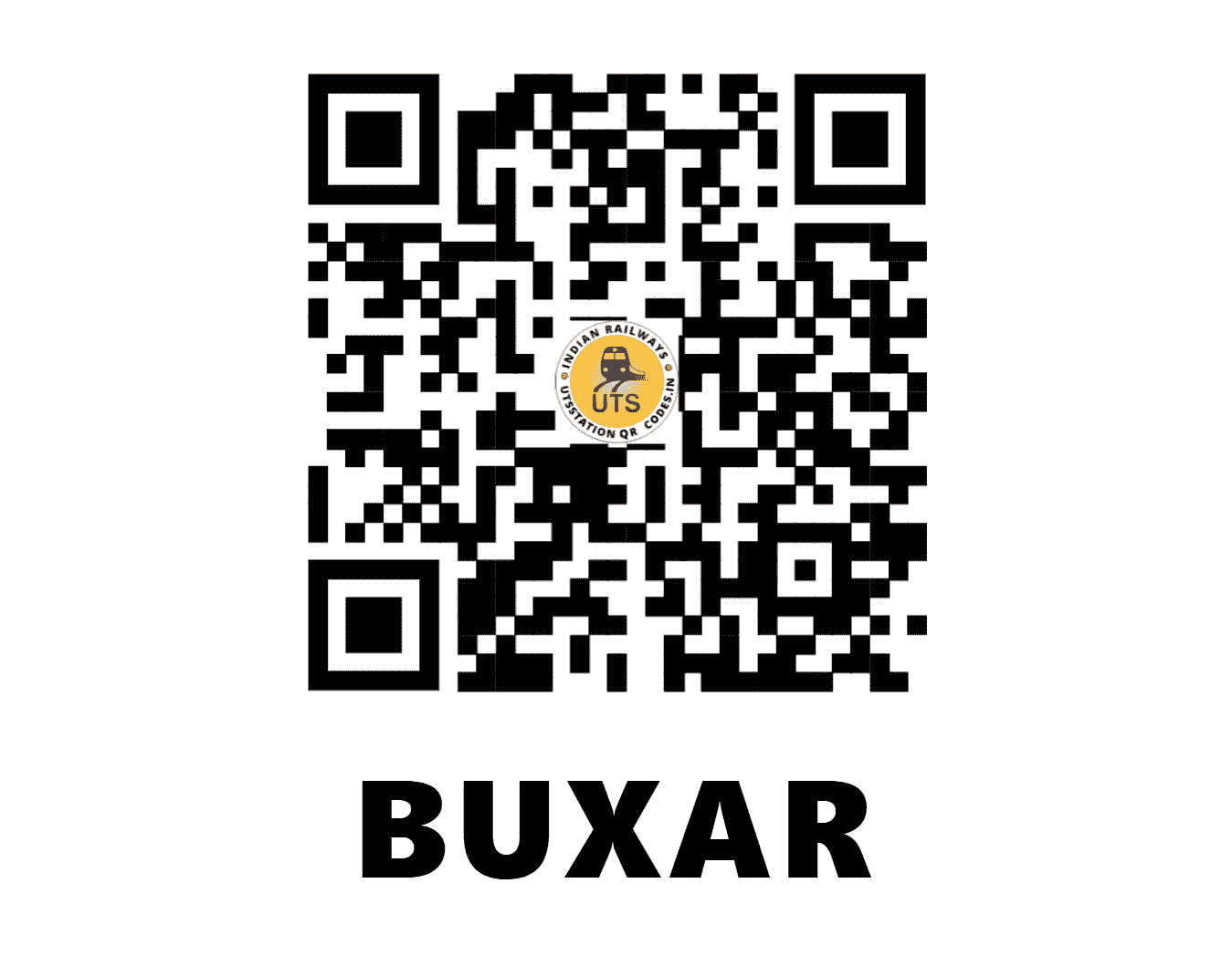 UTS QR Code for BUXAR - BXR (EC - BIHAR)