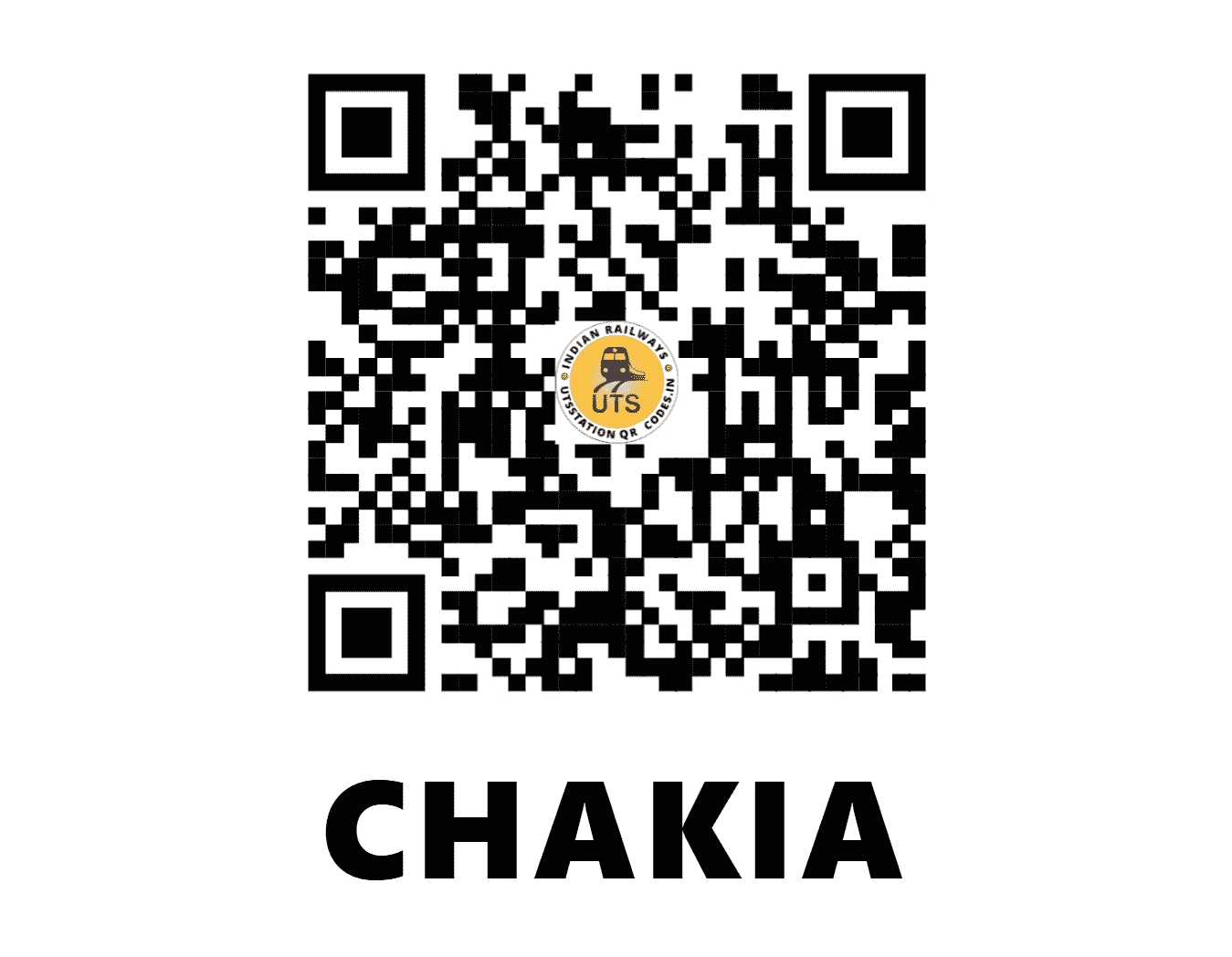 UTS QR Code for CHAKIA - CAA (EC - BIHAR)
