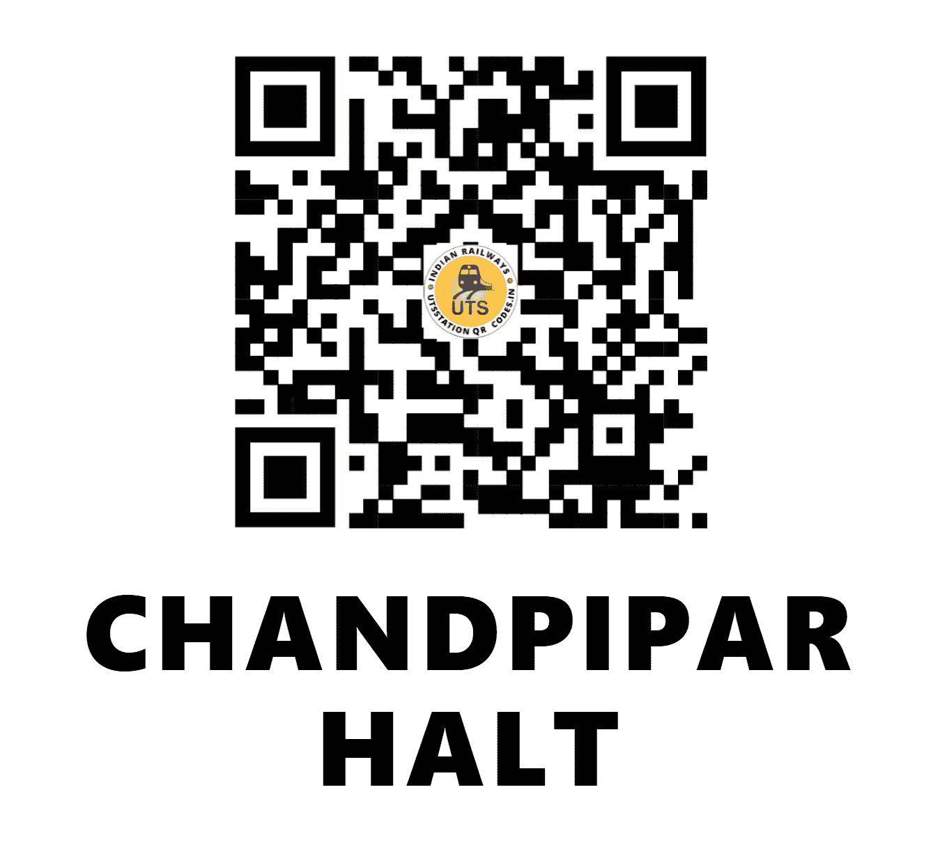 UTS QR Code for CHANDPIPAR HALT - CAC (EC - BIHAR)