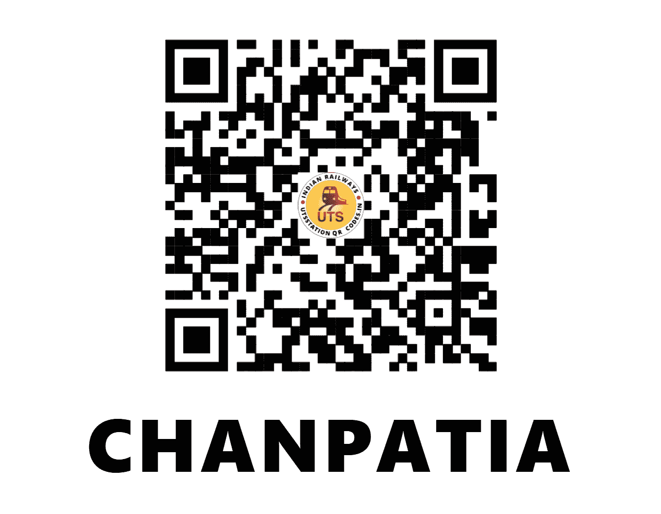 UTS QR Code for CHANPATIA - CAI (EC - BIHAR)