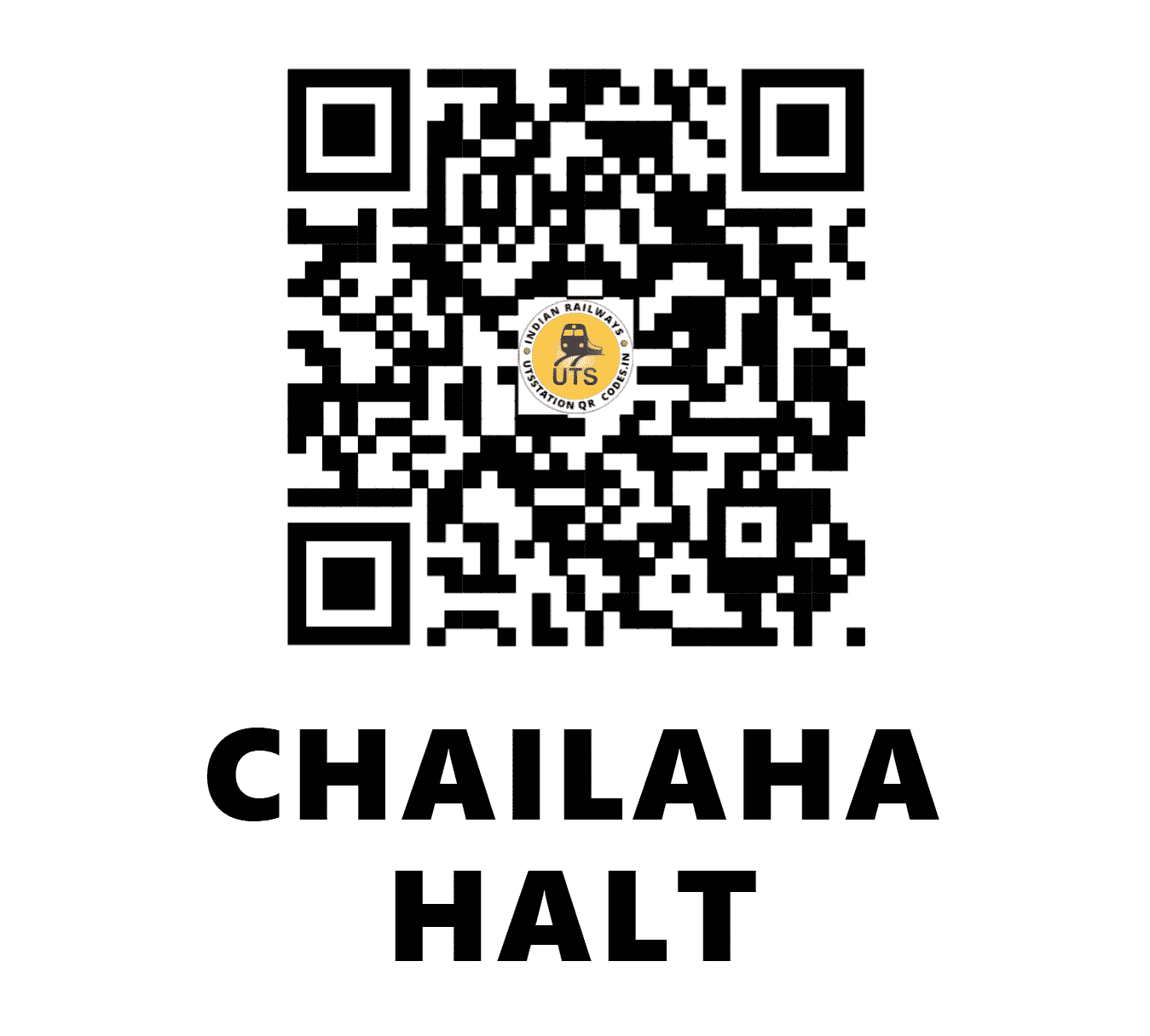 UTS QR Code for CHAILAHA HALT - CHAH (EC - BIHAR)