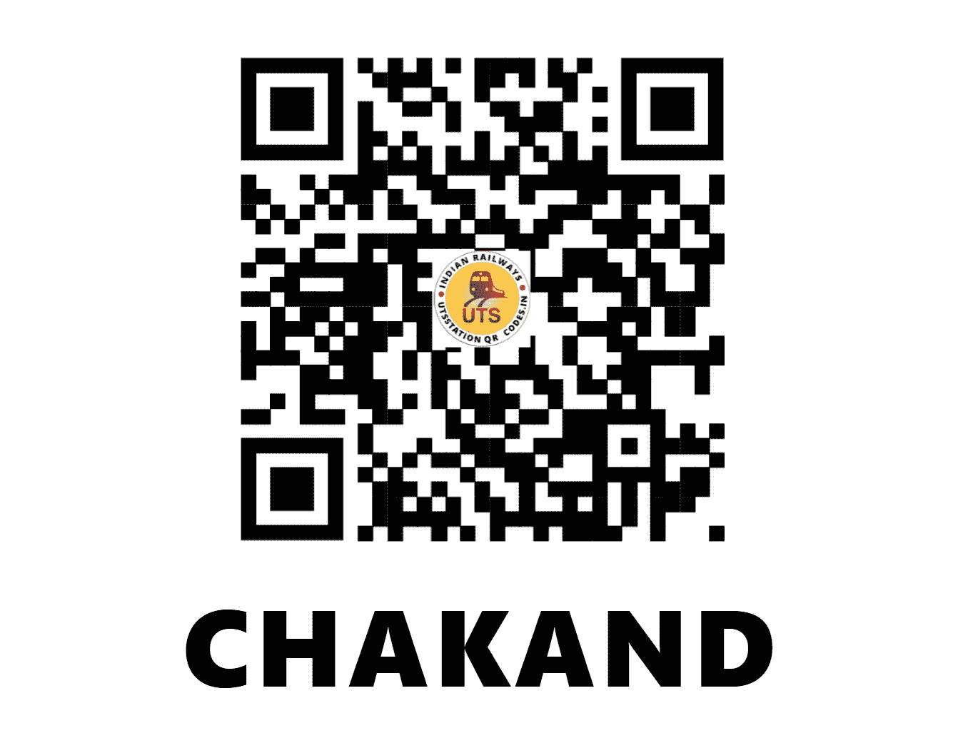 UTS QR Code for CHAKAND - CKH (EC - BIHAR)