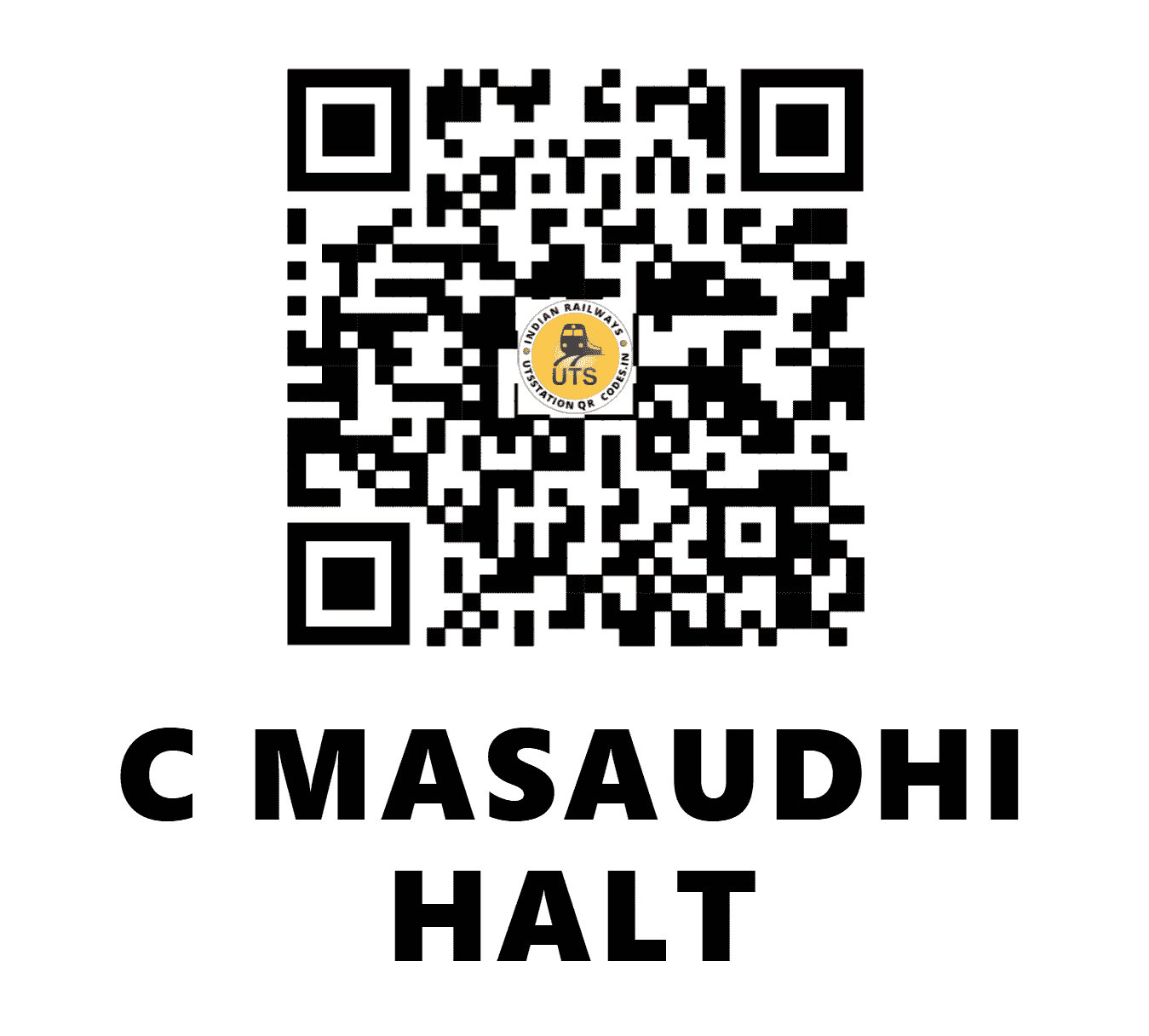 UTS QR Code for C MASAUDHI HALT - CKMI (EC - BIHAR)