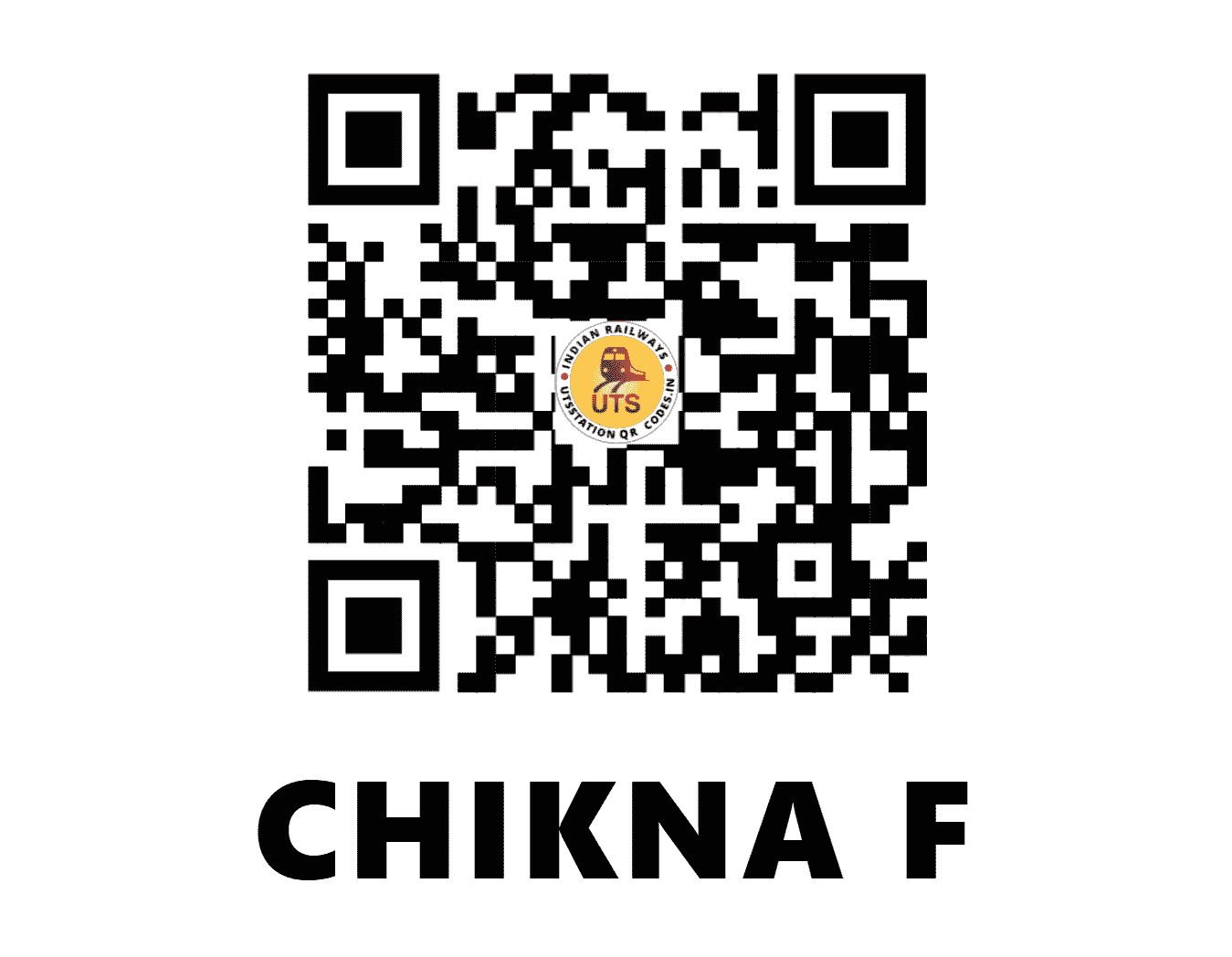 UTS QR Code for CHIKNA F - CKNA (EC - BIHAR)