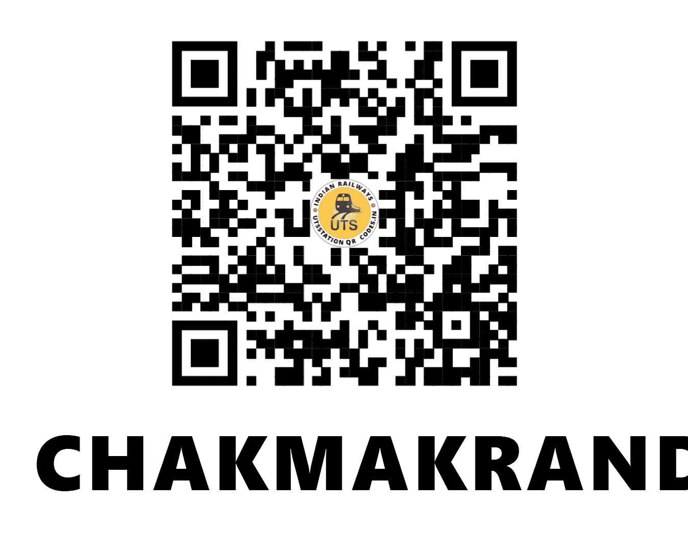 UTS QR Code for CHAKMAKRAND - CKRD (EC - BIHAR)