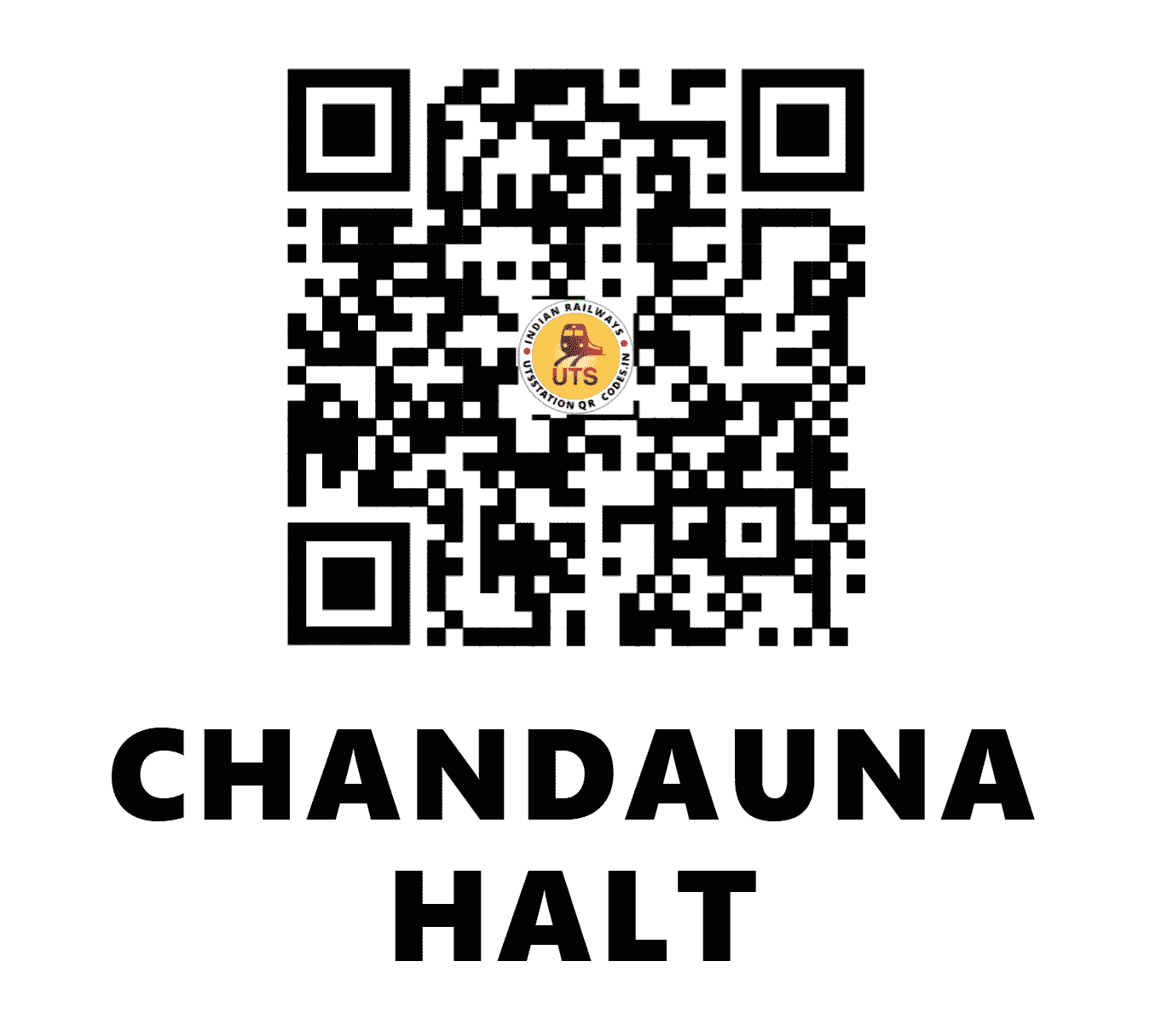 UTS QR Code for CHANDAUNA HALT - CNX (EC - BIHAR)