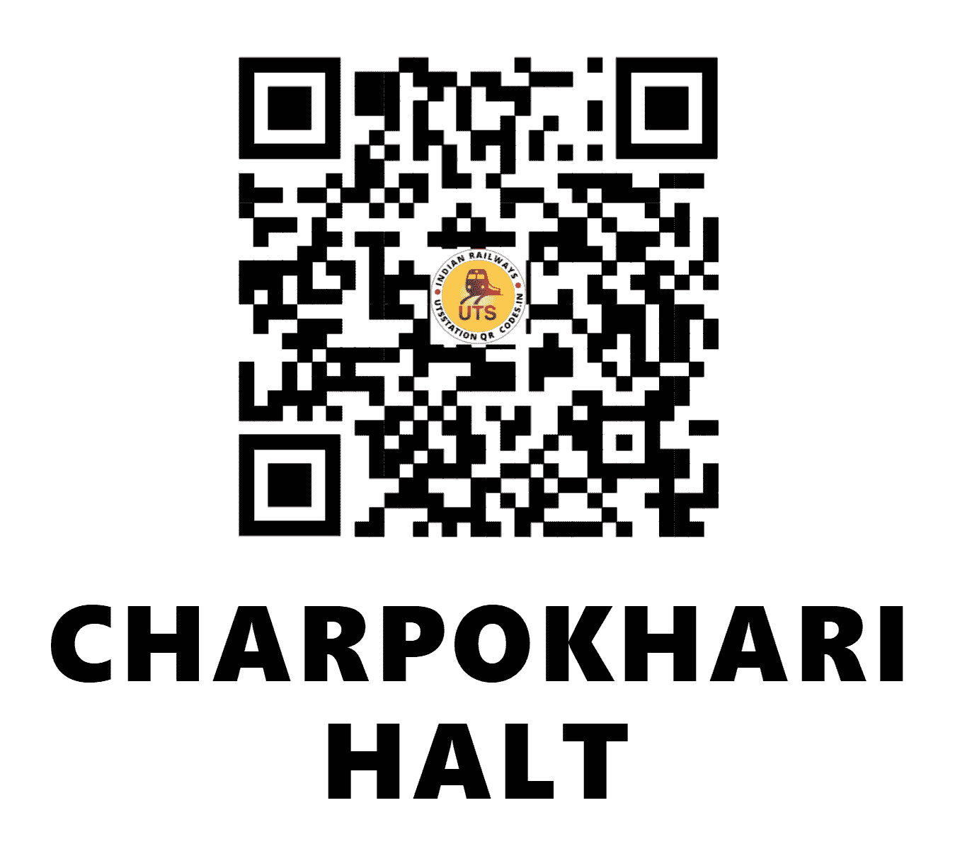 UTS QR Code for CHARPOKHARI HALT - CRQ (EC - BIHAR)