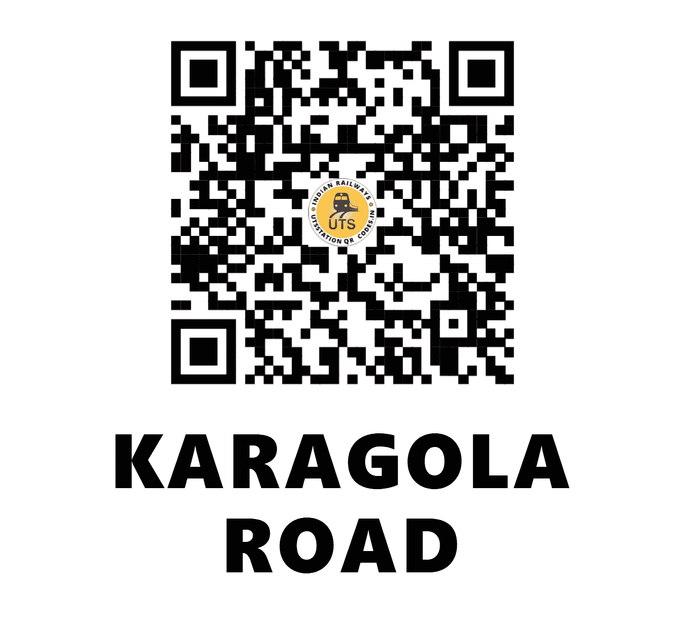 UTS QR Code for KARAGOLA ROAD - CRR (EC - BIHAR)