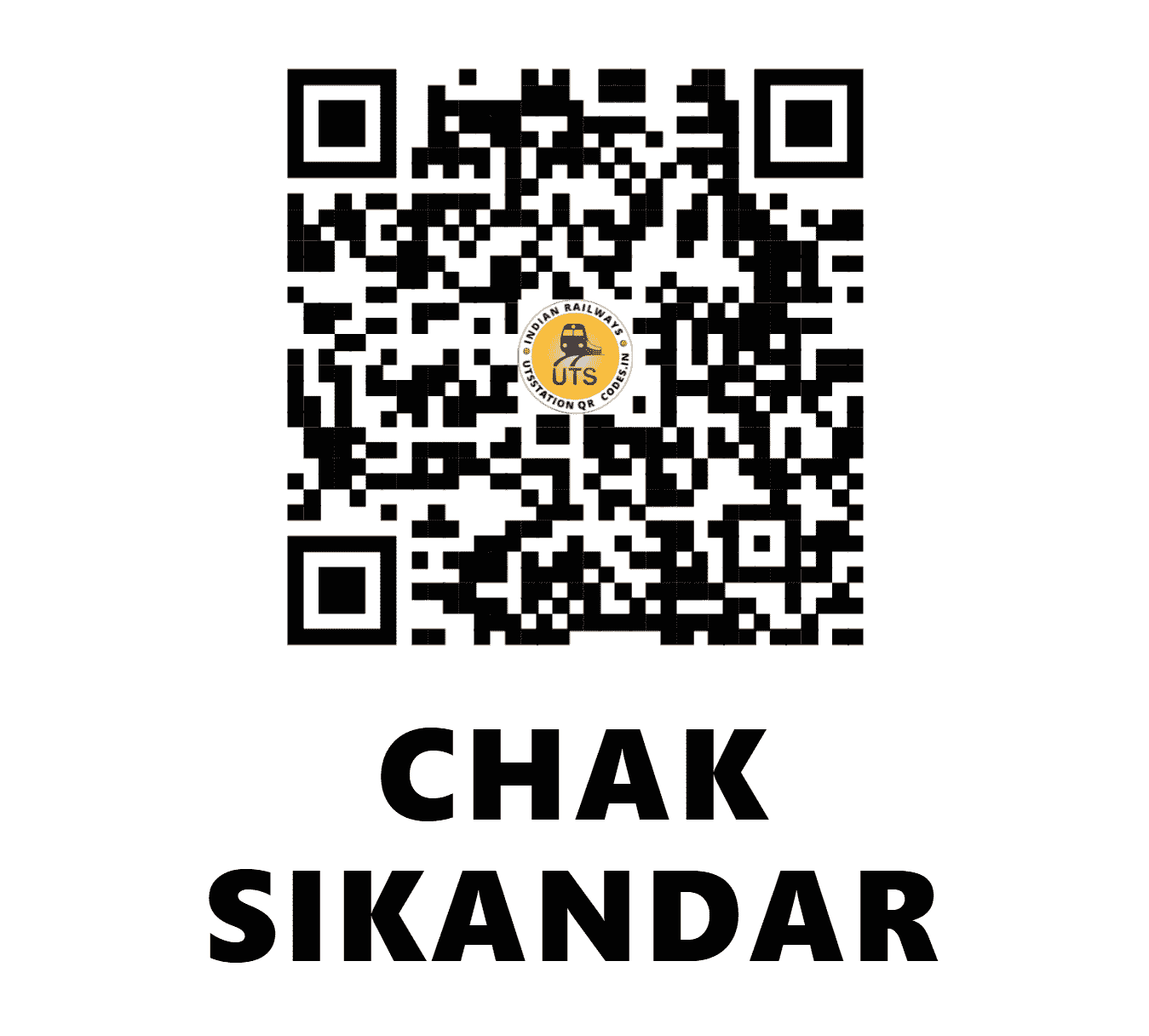 UTS QR Code for CHAK SIKANDAR - CSR (EC - BIHAR)